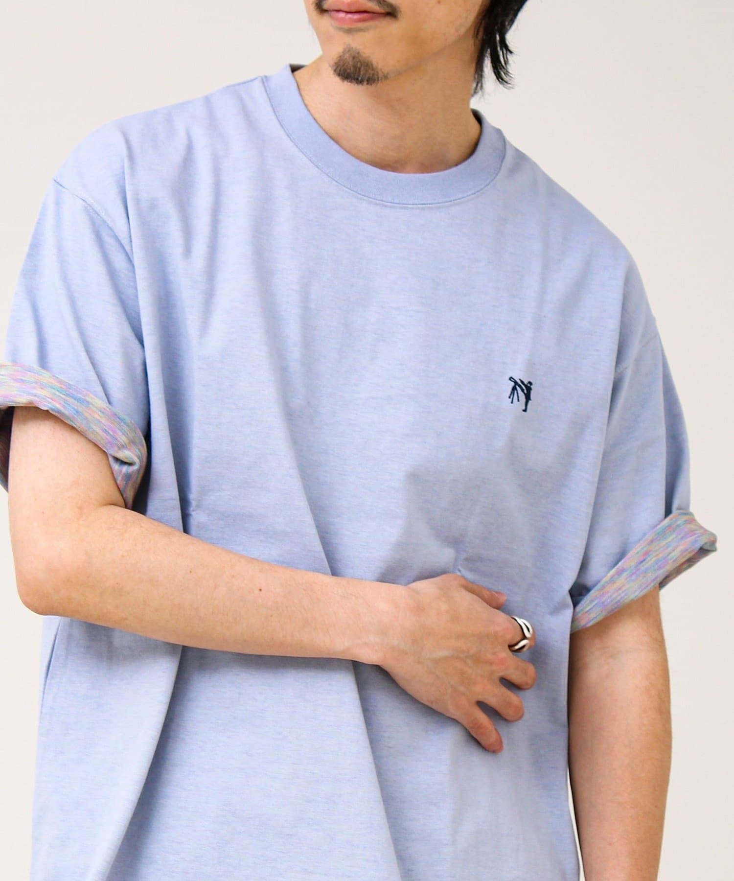 FREDY & GLOSTER(フレディ アンド グロスター) 【BOY刺繍】裏グラデーション ワンポイント半袖Tシャツ