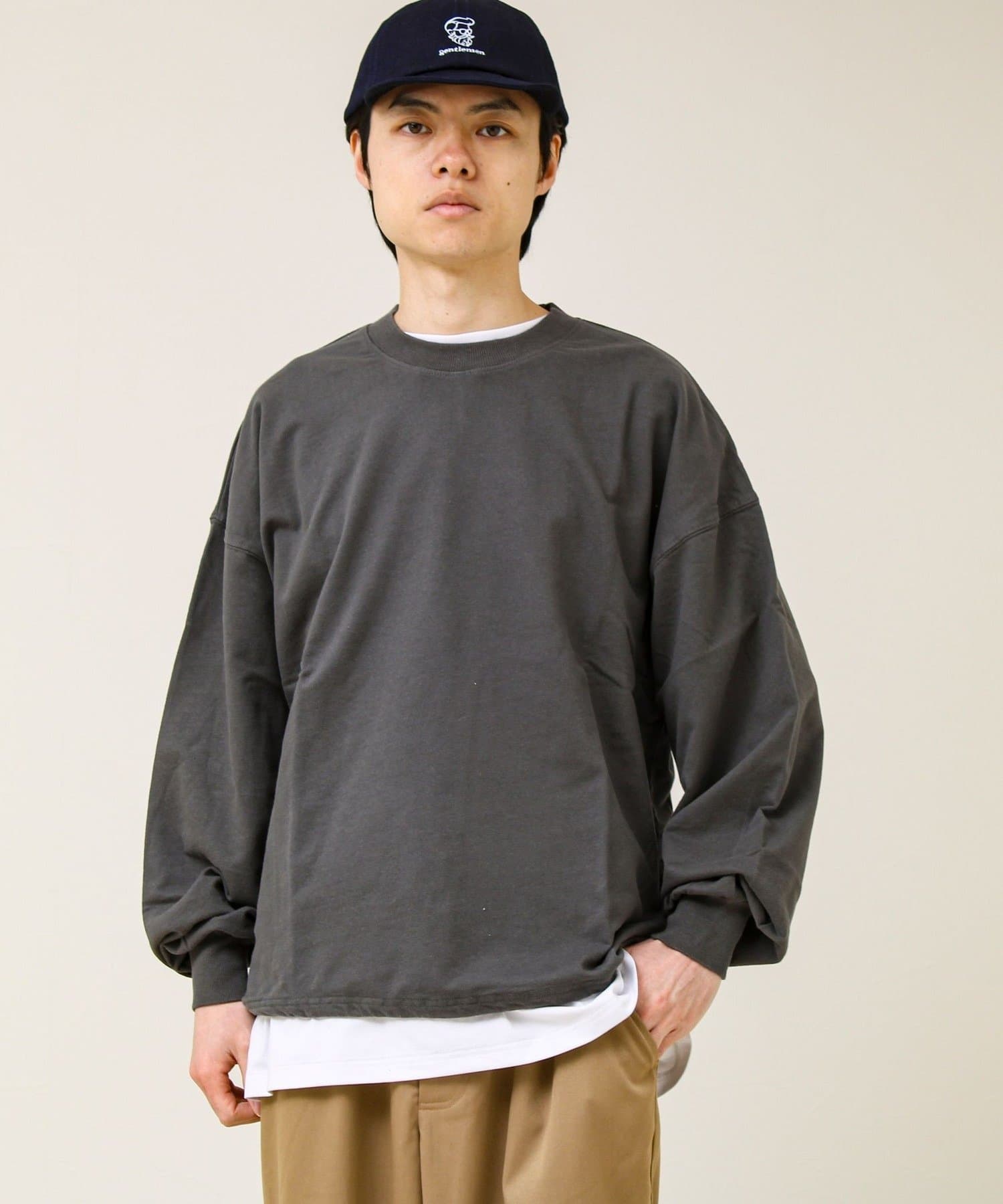 FREDY & GLOSTER(フレディ アンド グロスター) 【無地/リアルツリーカモ】ミニ裏毛 裾ドロストスウェット