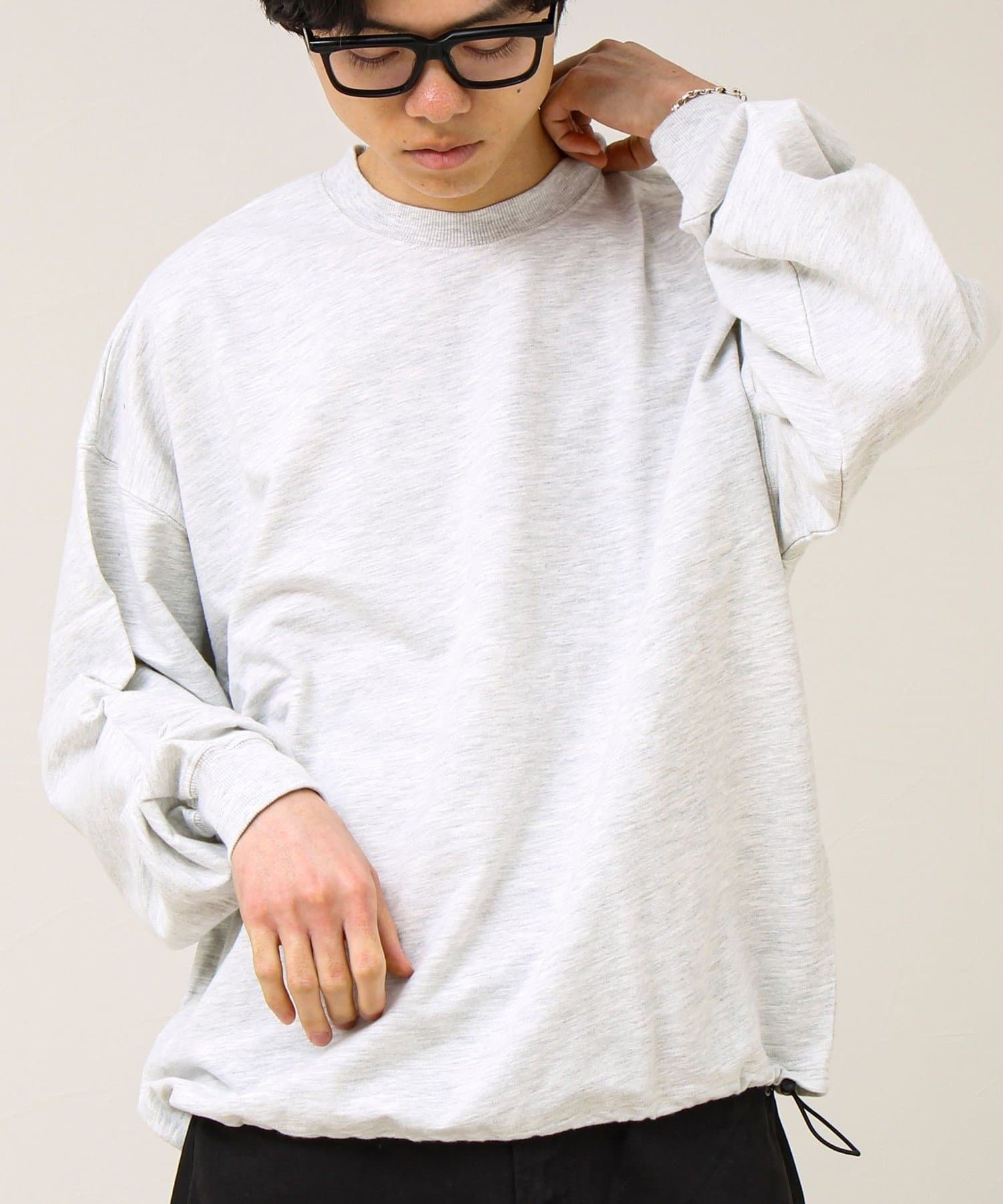 FREDY & GLOSTER(フレディ アンド グロスター) 【無地/リアルツリーカモ】ミニ裏毛 裾ドロストスウェット