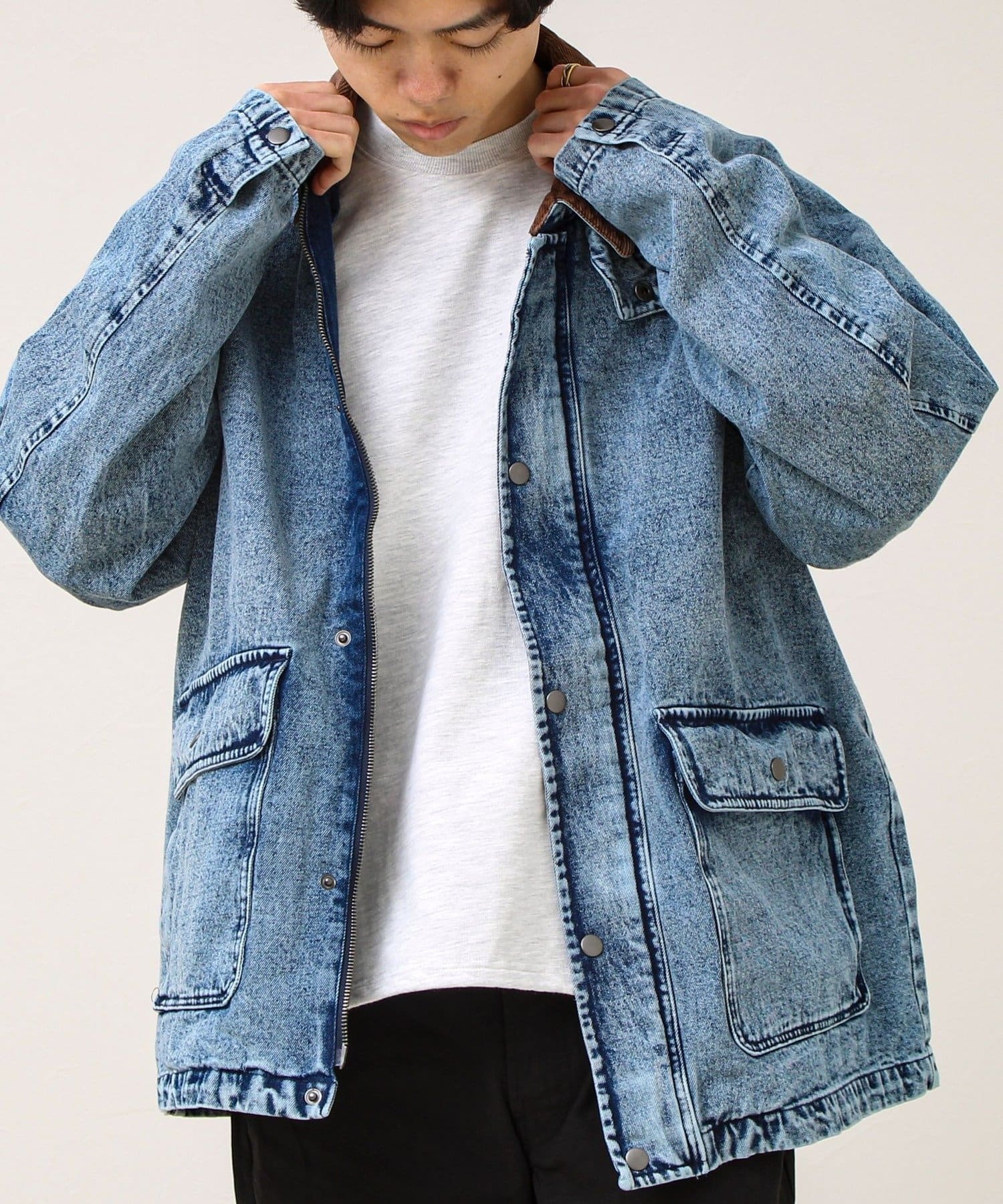 FREDY & GLOSTER(フレディ アンド グロスター) 【ダック地/デニム】衿コール カバーオール