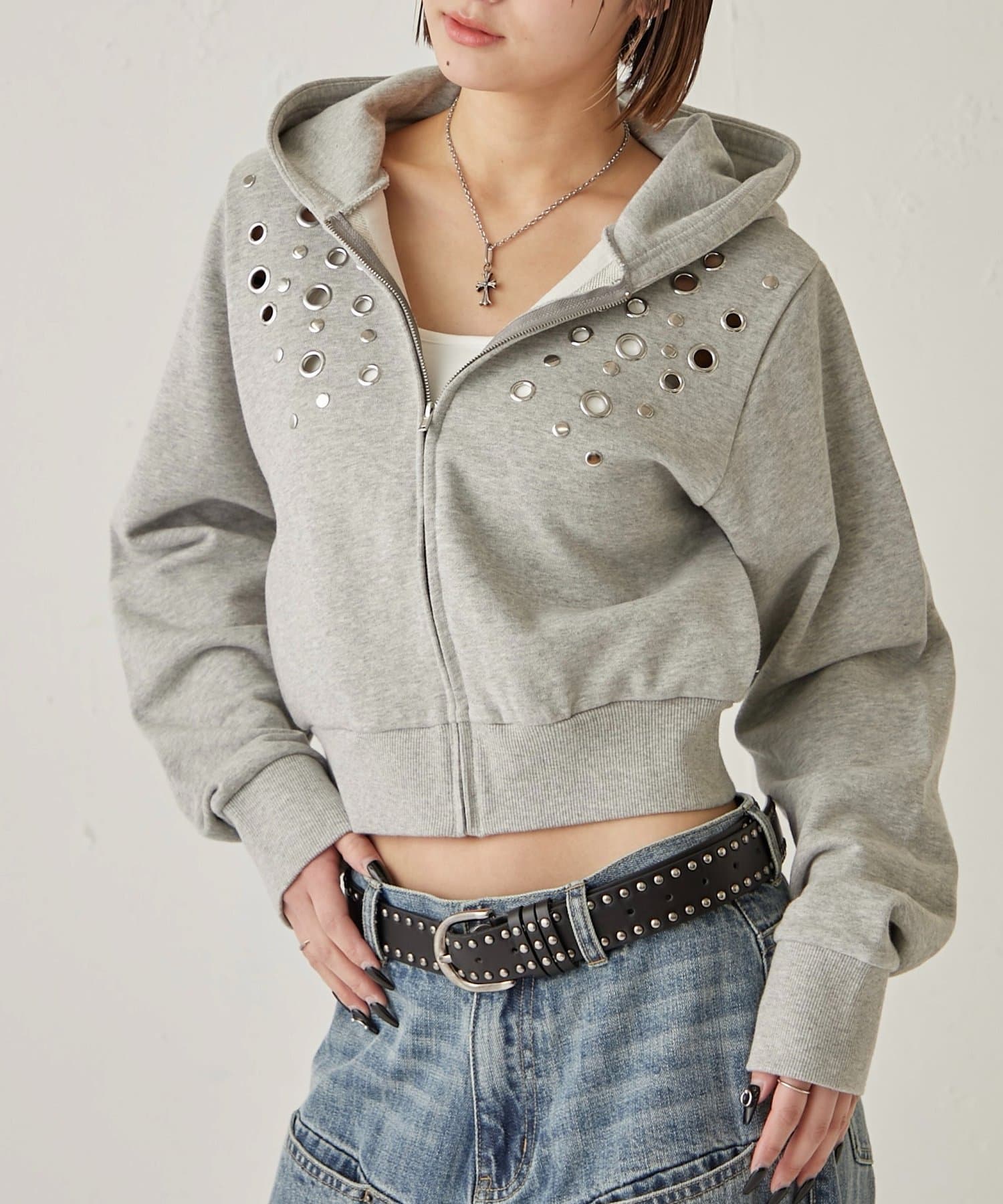 WHO’S WHO gallery(フーズフーギャラリー) 【WEB限定】EYELET HOODIE