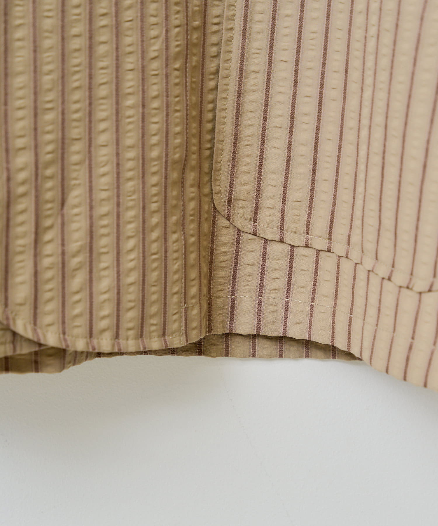 OUTLET(アウトレット) 【Kastane】シアサッカーストライプダブルジャケット