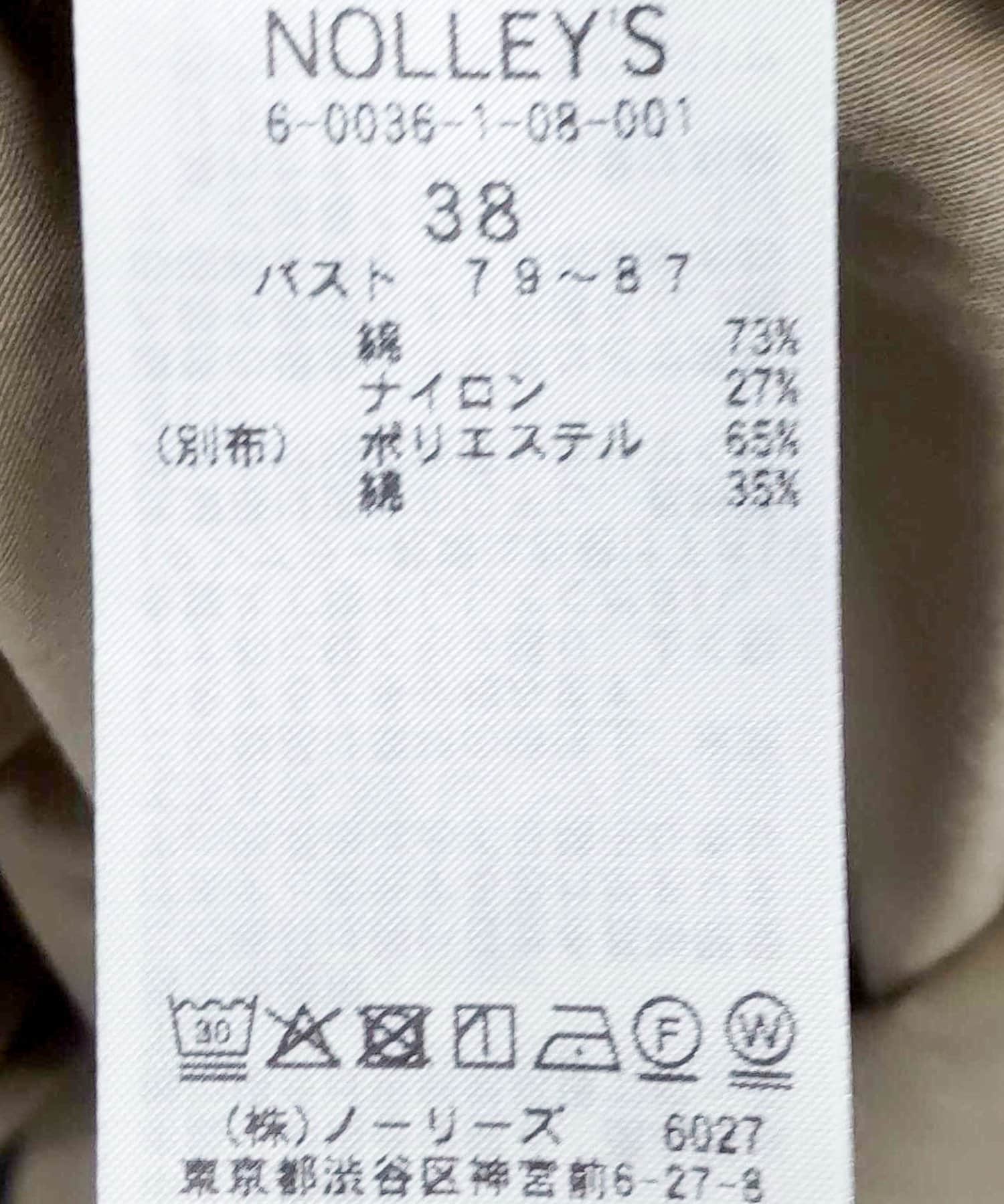 NOLLEY'S(ノーリーズ) ウォッシャブルLIGHT TRENCH COAT