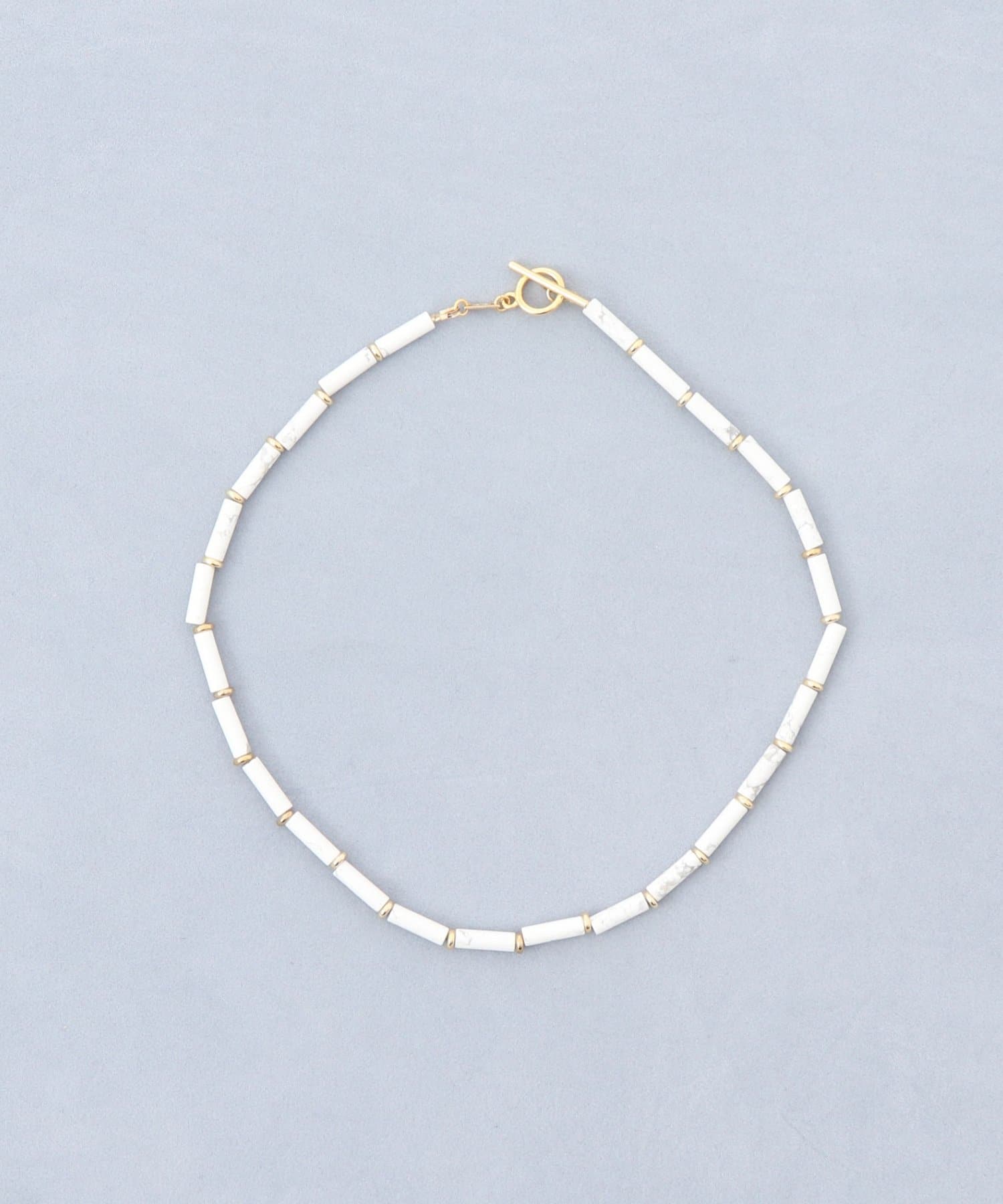 NOLLEY'S(ノーリーズ) 【grâce grace/グラスグラス】チューブ天然石ネックレス