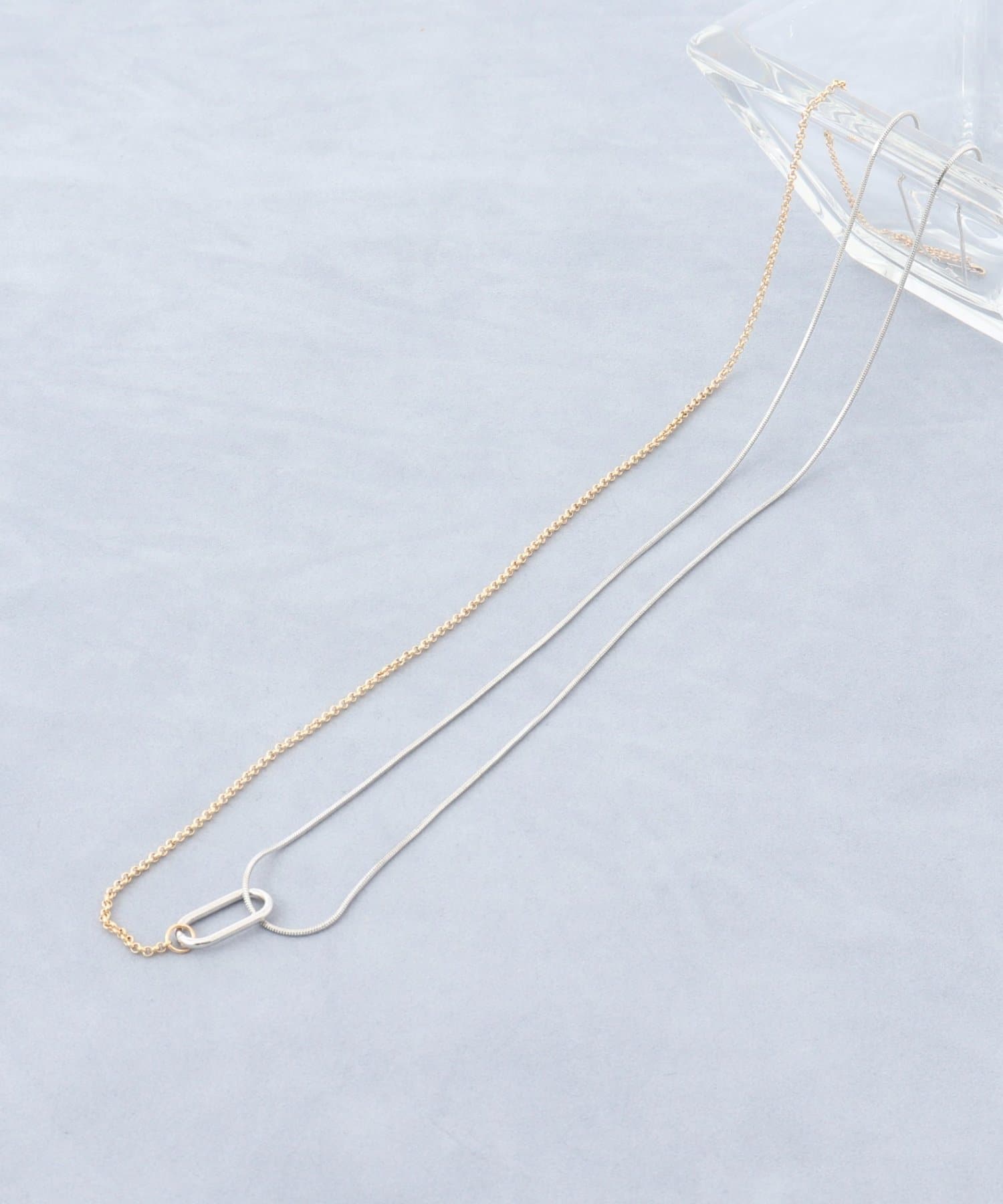 NOLLEY'S(ノーリーズ) 【grâce grace/グラスグラス】アシメMIXネックレス