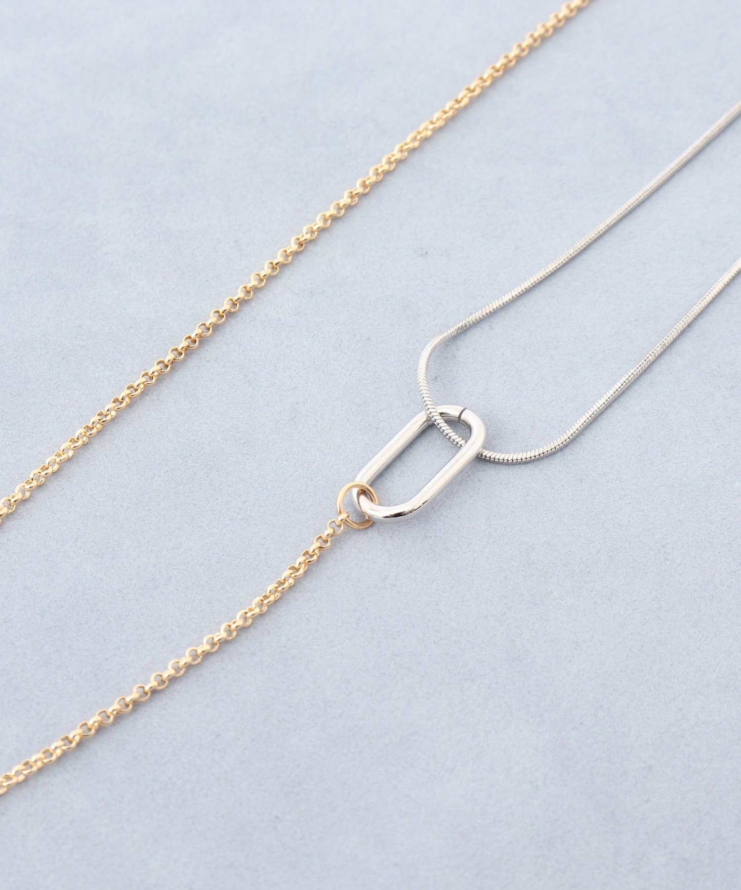 NOLLEY'S(ノーリーズ) 【grâce grace/グラスグラス】アシメMIXネックレス