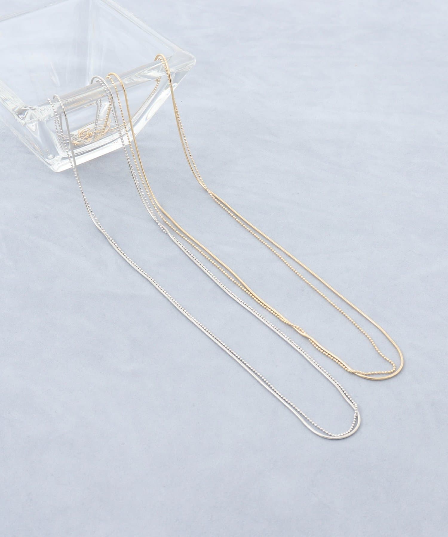 NOLLEY'S(ノーリーズ) 【grâce grace/グラスグラス】スキニー２連ネックレス