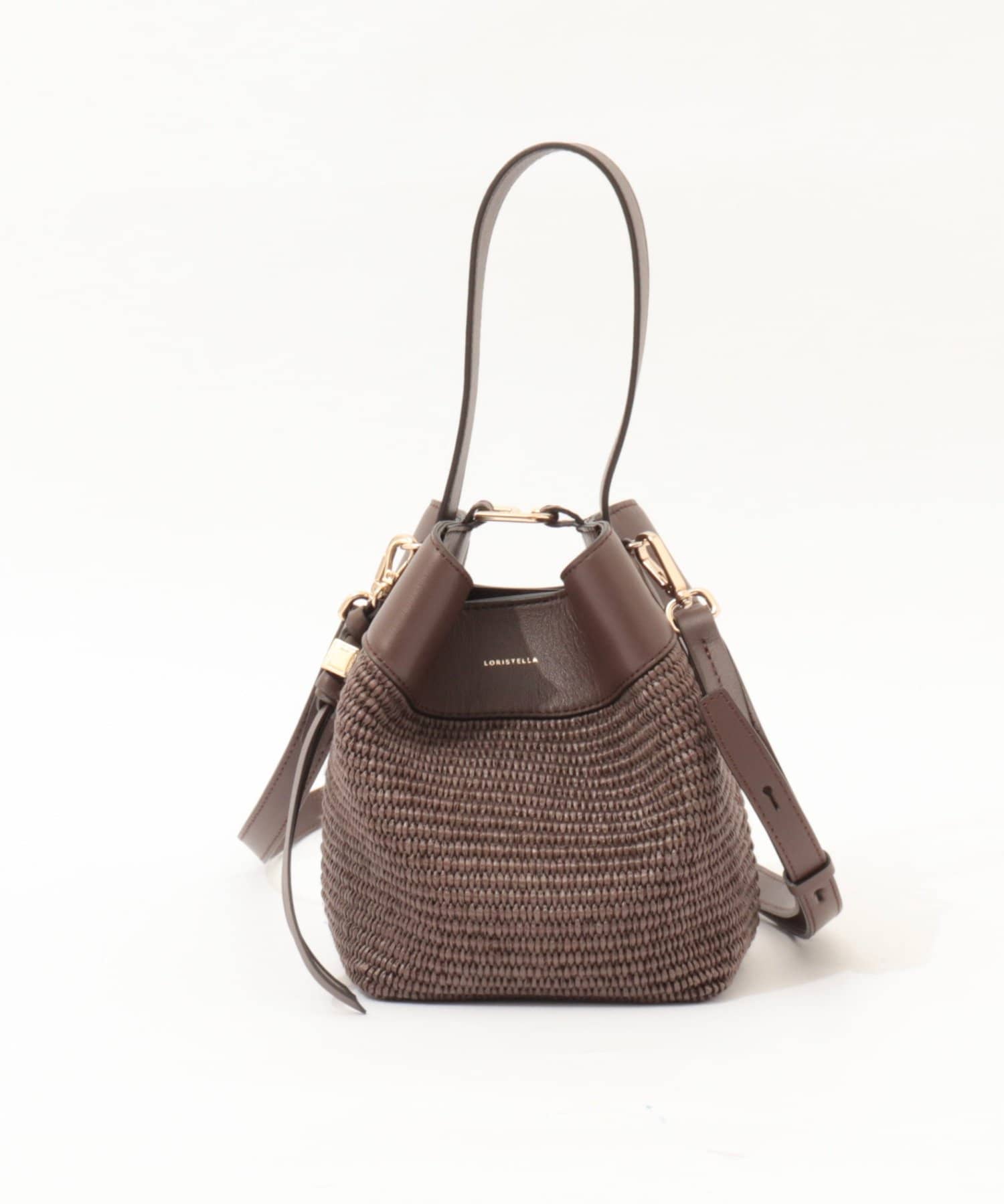 NOLLEY'S(ノーリーズ) 【LORISTELLA/ロリステッラ】キューブワンハンドル雑材コンビバッグ