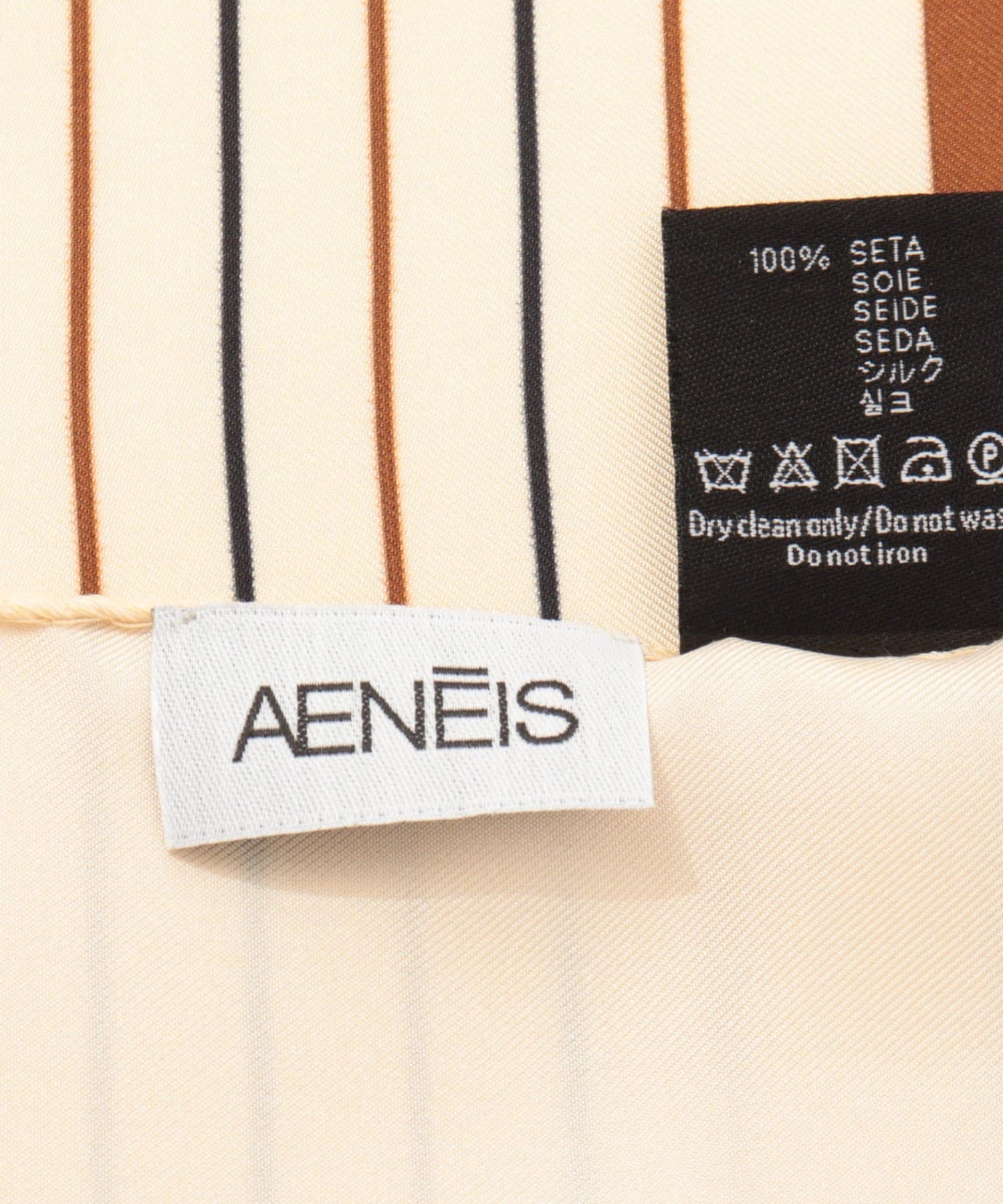 NOLLEY'S(ノーリーズ) 【AENEIS/エイネス】MINIMAL ILLUSIONシルクスカーフ