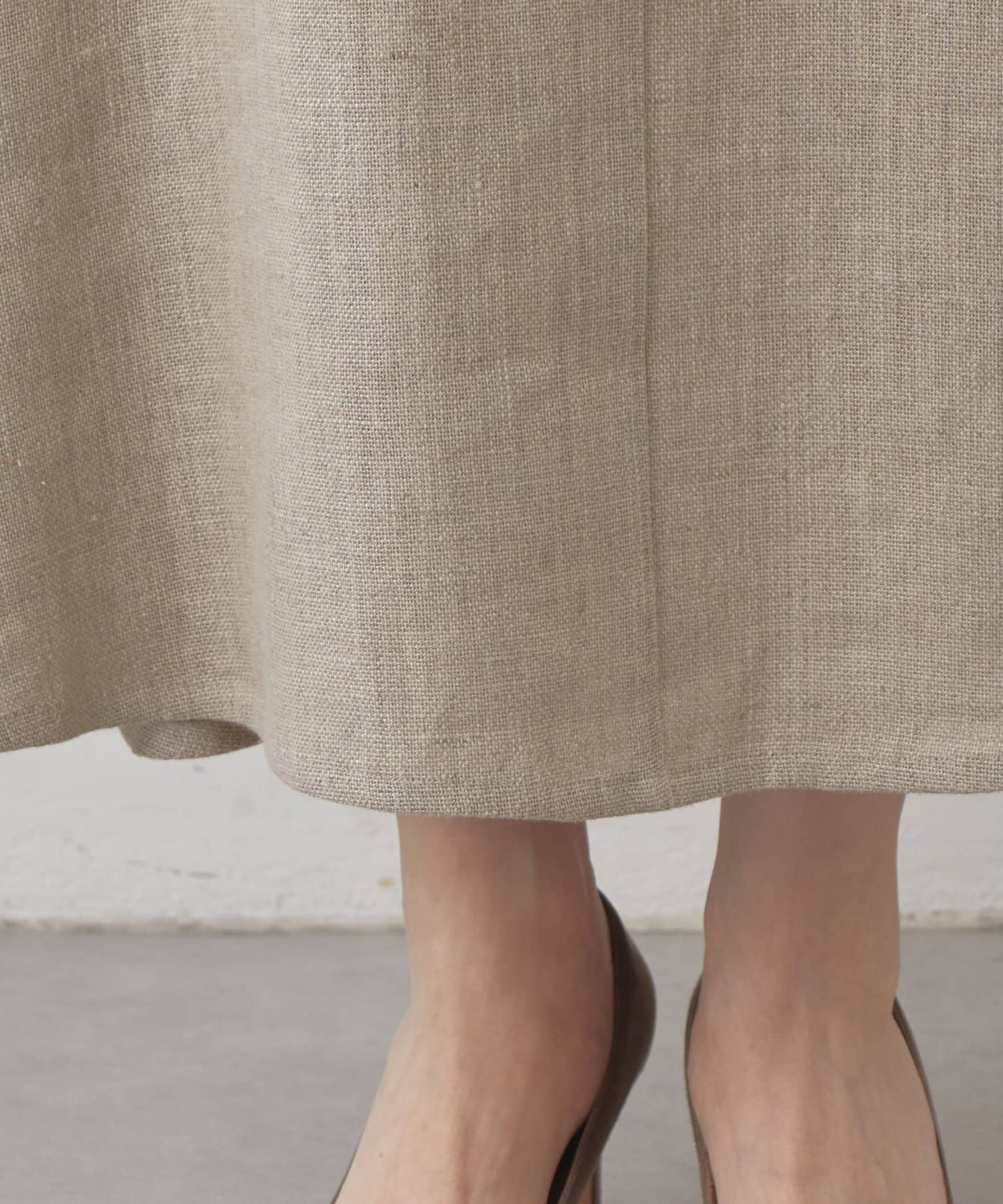 Whim Gazette(ウィム ガゼット) 【Drawing Numbers】ヘビーリネンフレアスカート