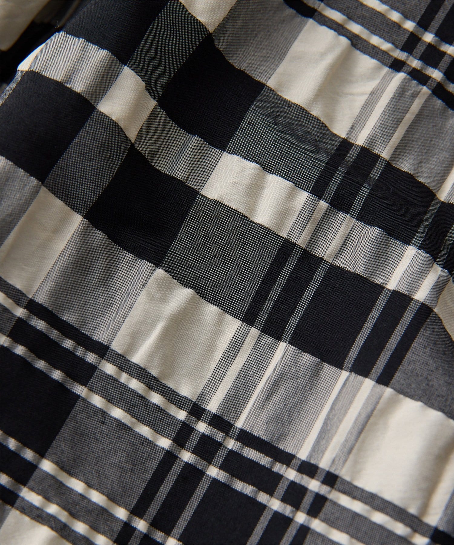 Whim Gazette(ウィム ガゼット) 【Drawing Numbers】チェックジャガードシャーリングスカート