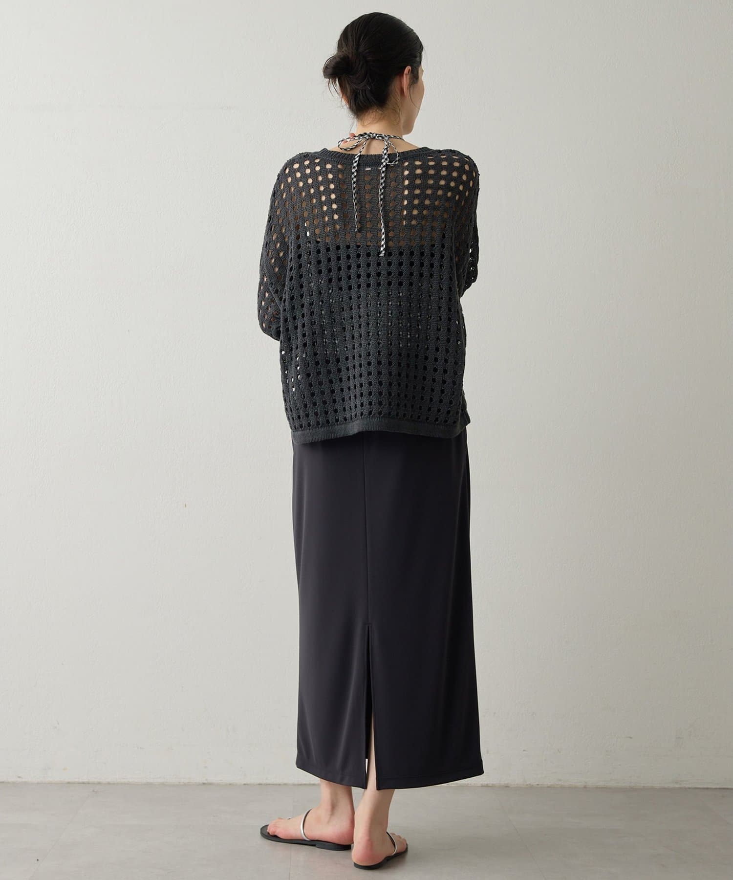 Whim Gazette(ウィム ガゼット) 【Drawing Numbers】アイレットニット