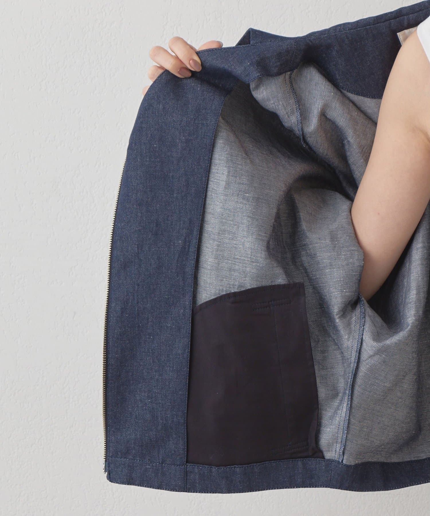 Whim Gazette(ウィム ガゼット) 【Drawing Numbers】コットンリネンデニムセーラージャケット