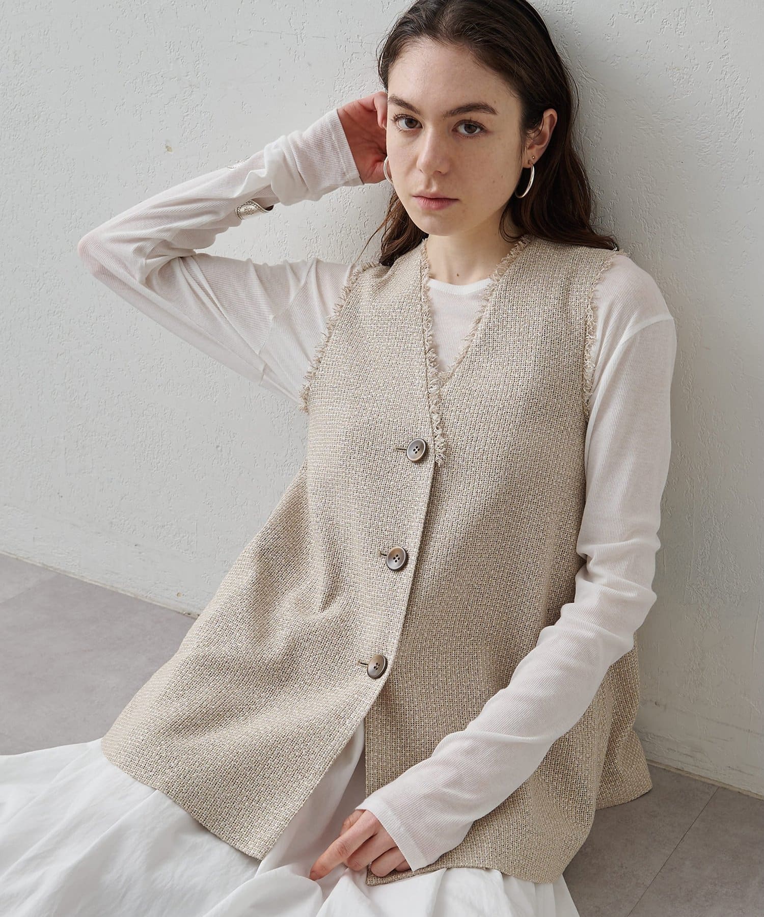 Whim Gazette(ウィム ガゼット) 【Drawing Numbers】カスリフレアジレ