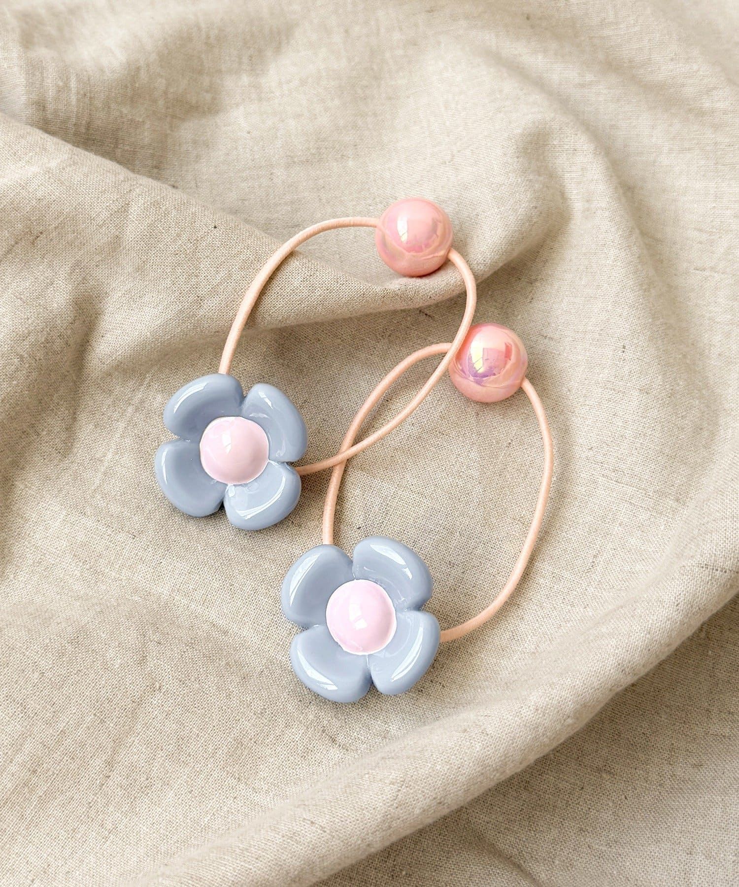 3COINS(スリーコインズ) フラワーポニー2個セット／KIDS