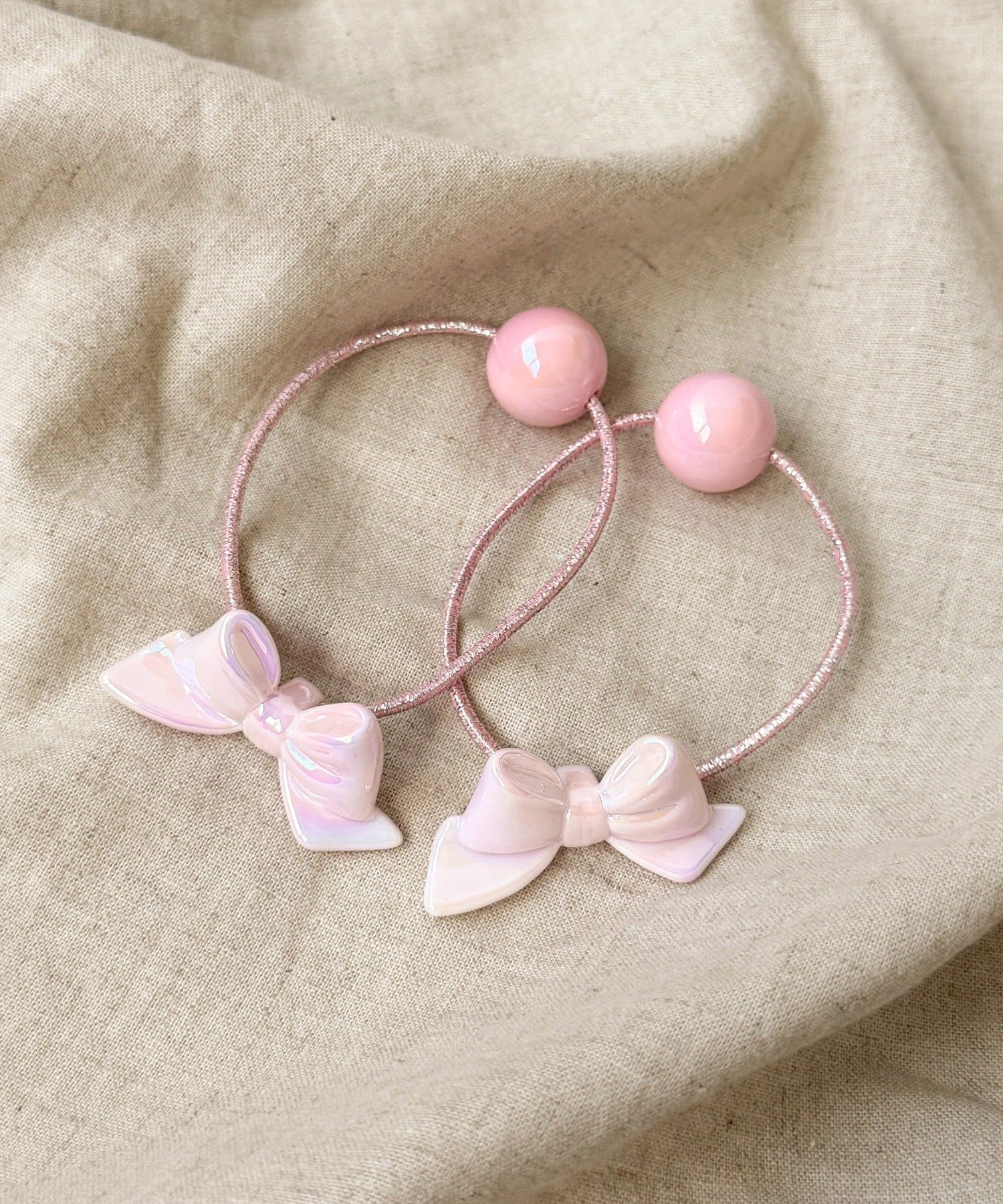 3COINS(スリーコインズ) オーロラリボンポニー2個セット／KIDS