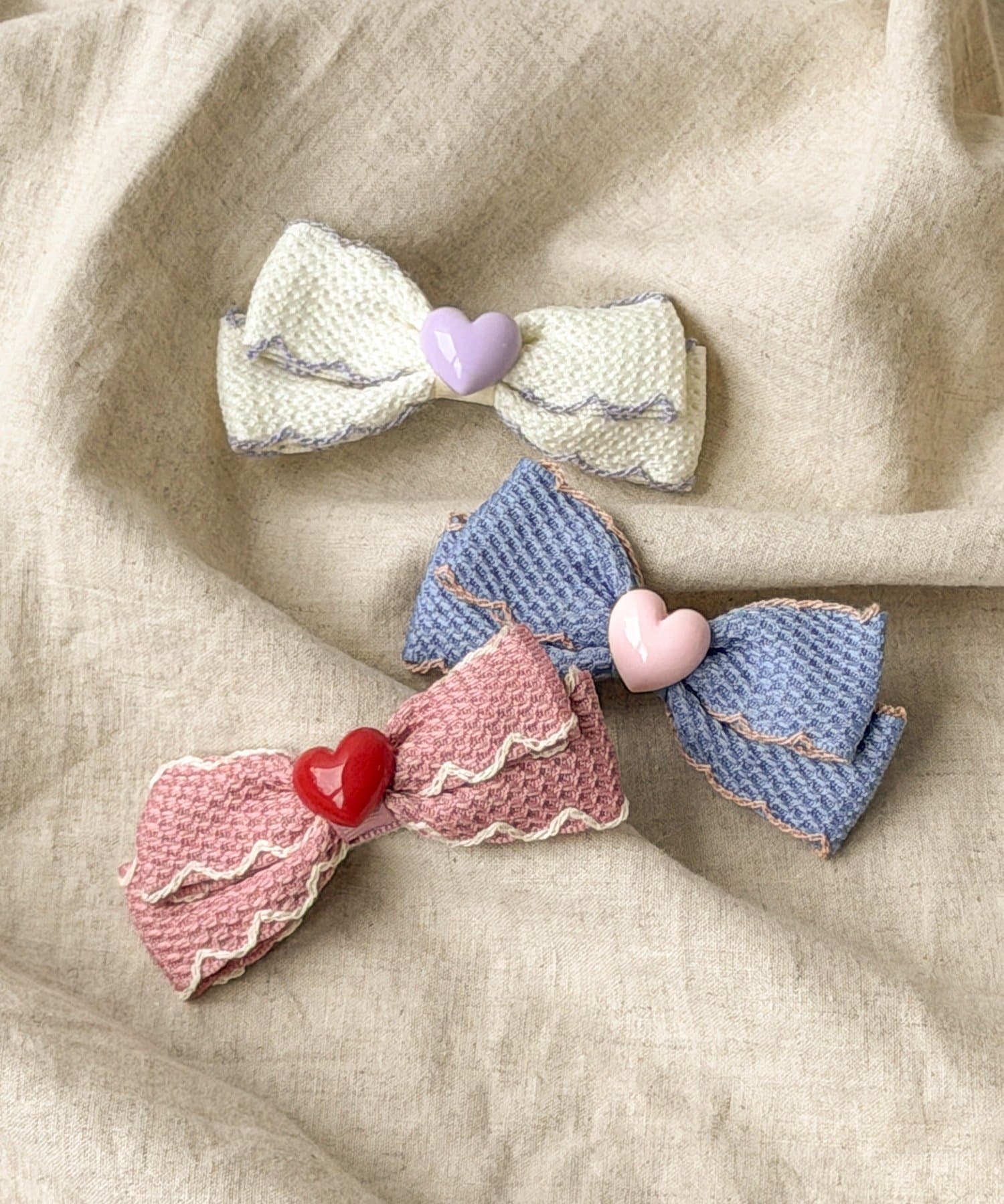 3COINS(スリーコインズ) パイピングリボンクリップ／KIDS