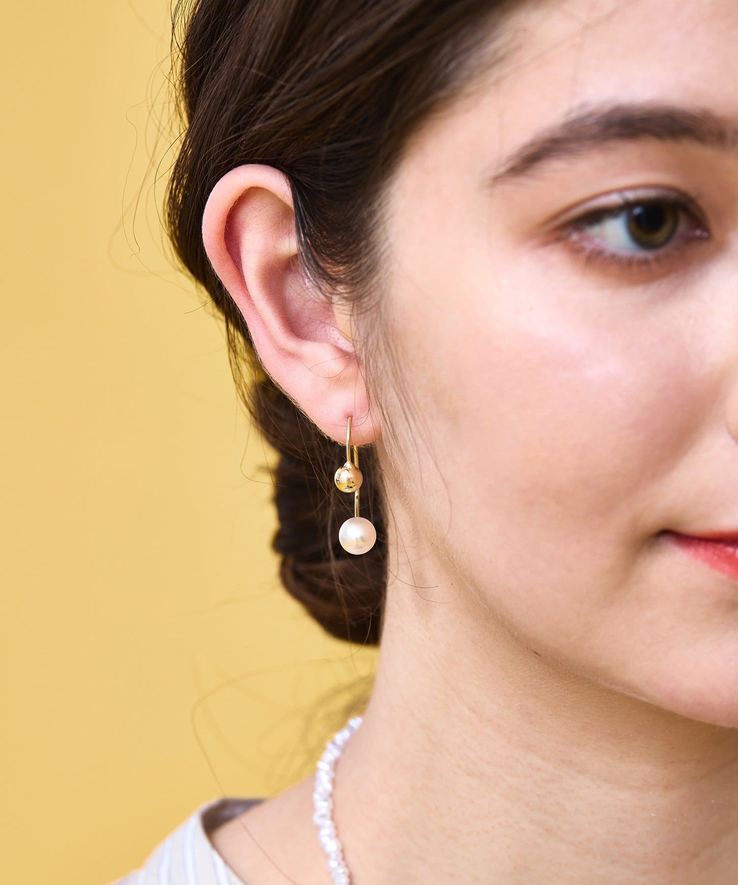 3COINS(スリーコインズ) パールキャッチデザインピアス