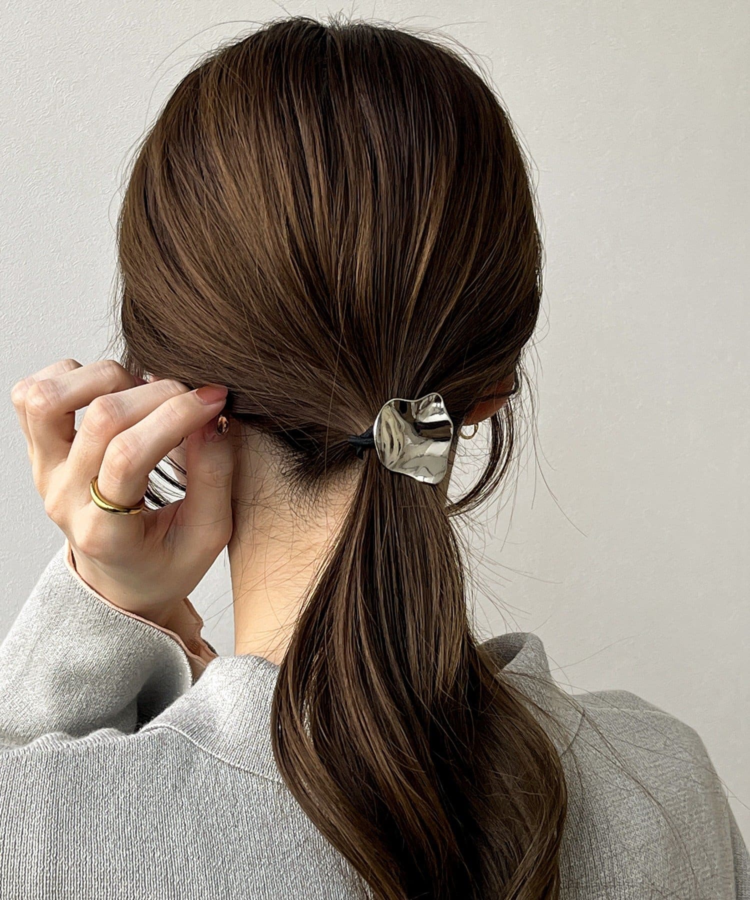 3COINS(スリーコインズ) ニュアンスメタルポニー