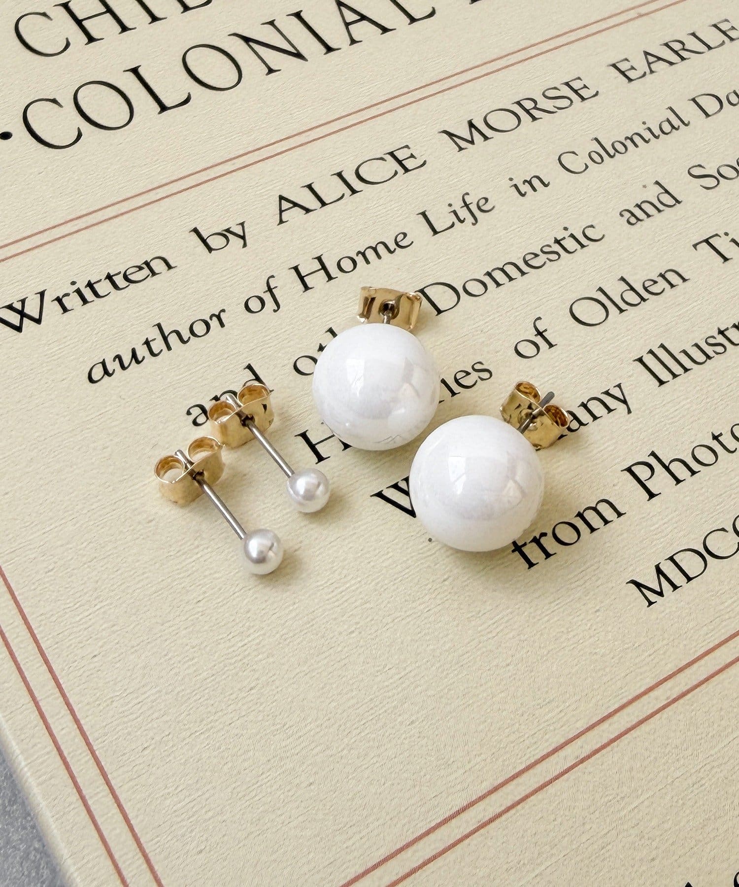 3COINS(スリーコインズ) ボールピアス4個セット