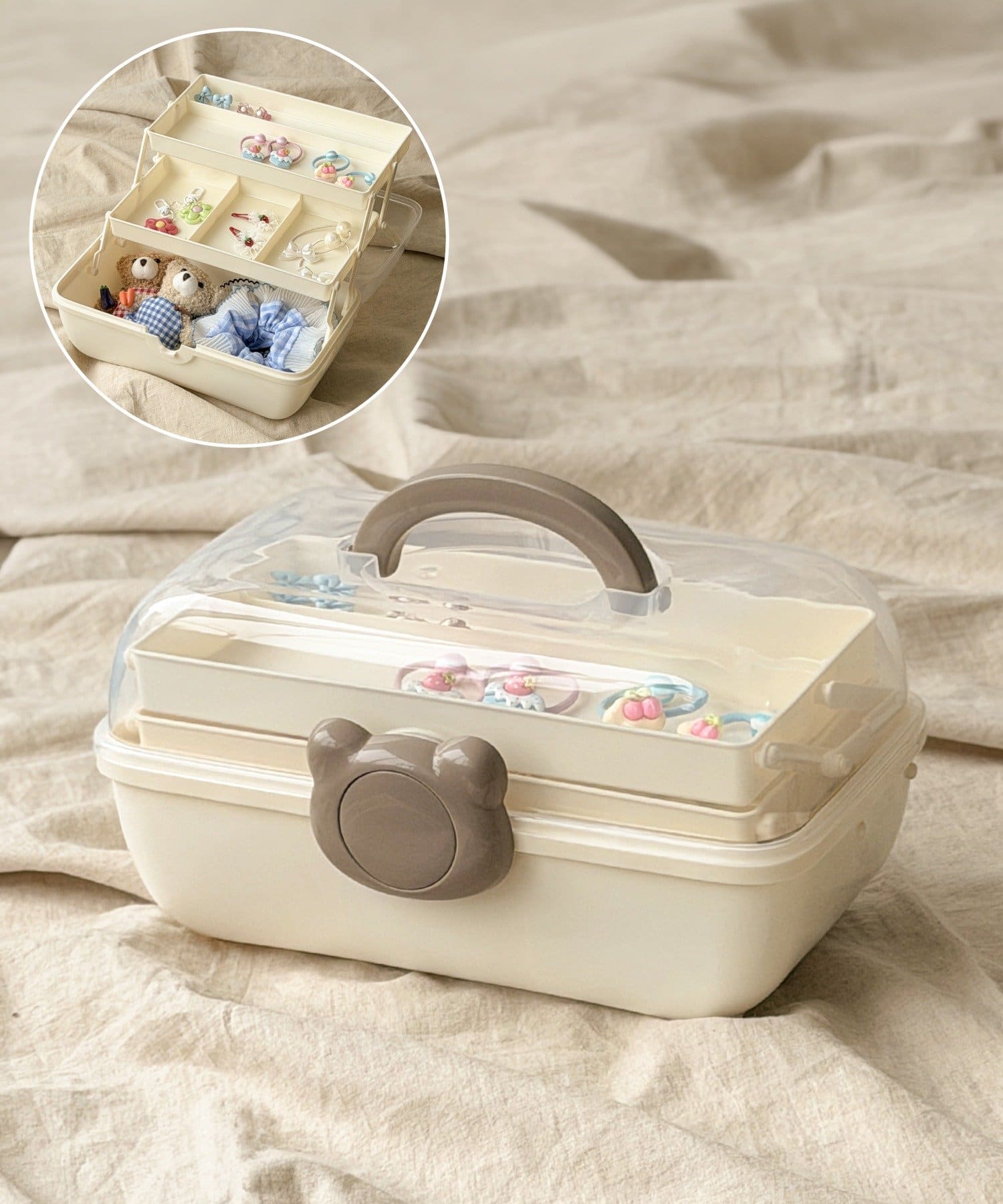 3COINS(スリーコインズ) KIDSアクセサリー収納BOX