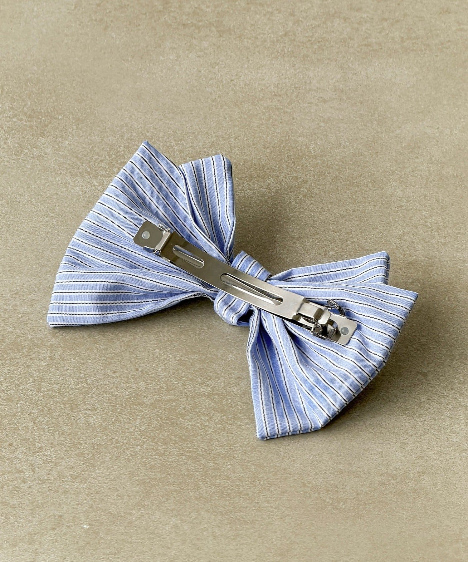 3COINS(スリーコインズ) ストライプリボンバレッタ