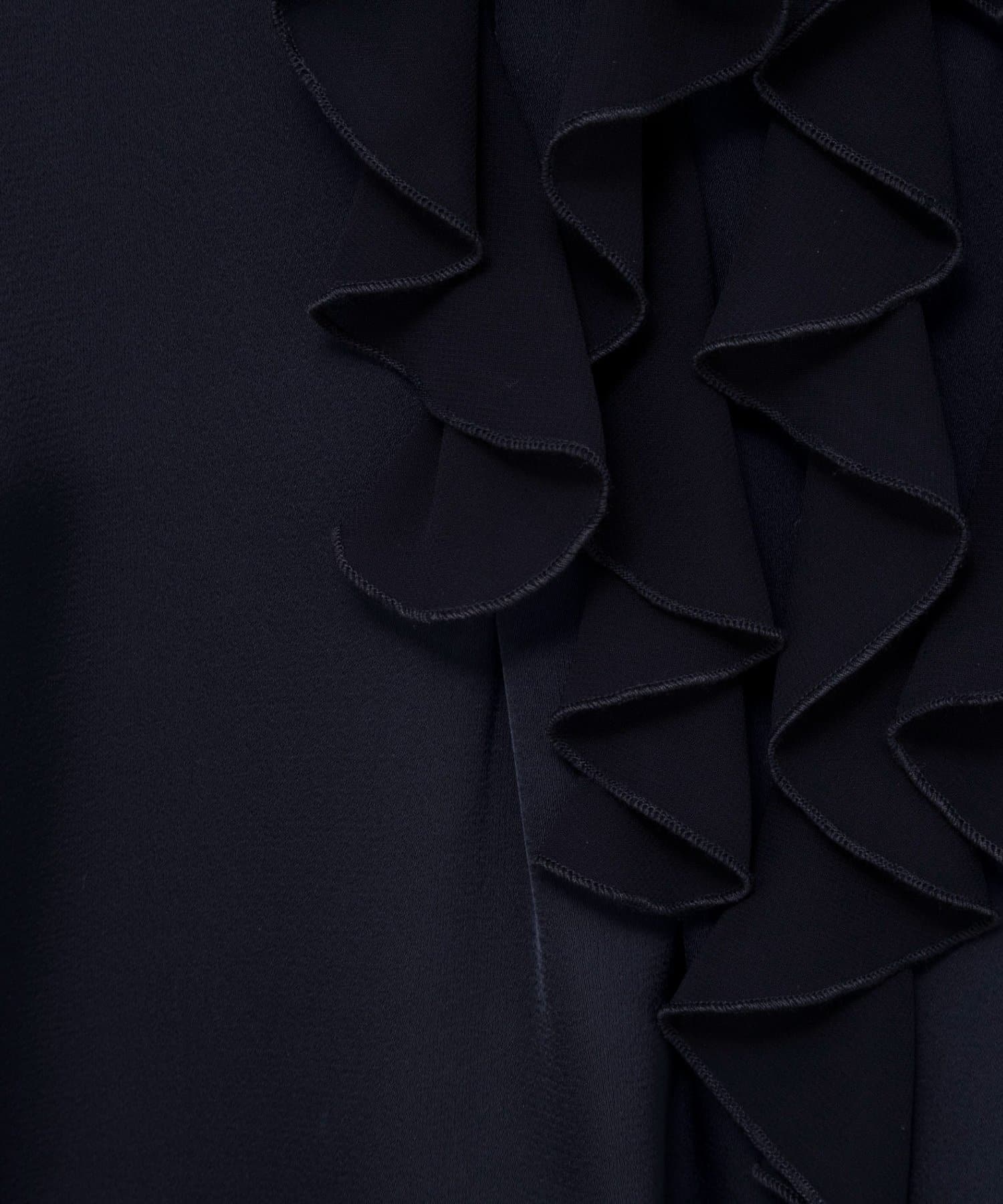 NOLLEY'S(ノーリーズ) ウォッシャブルオトナサテンラッフルブラウス