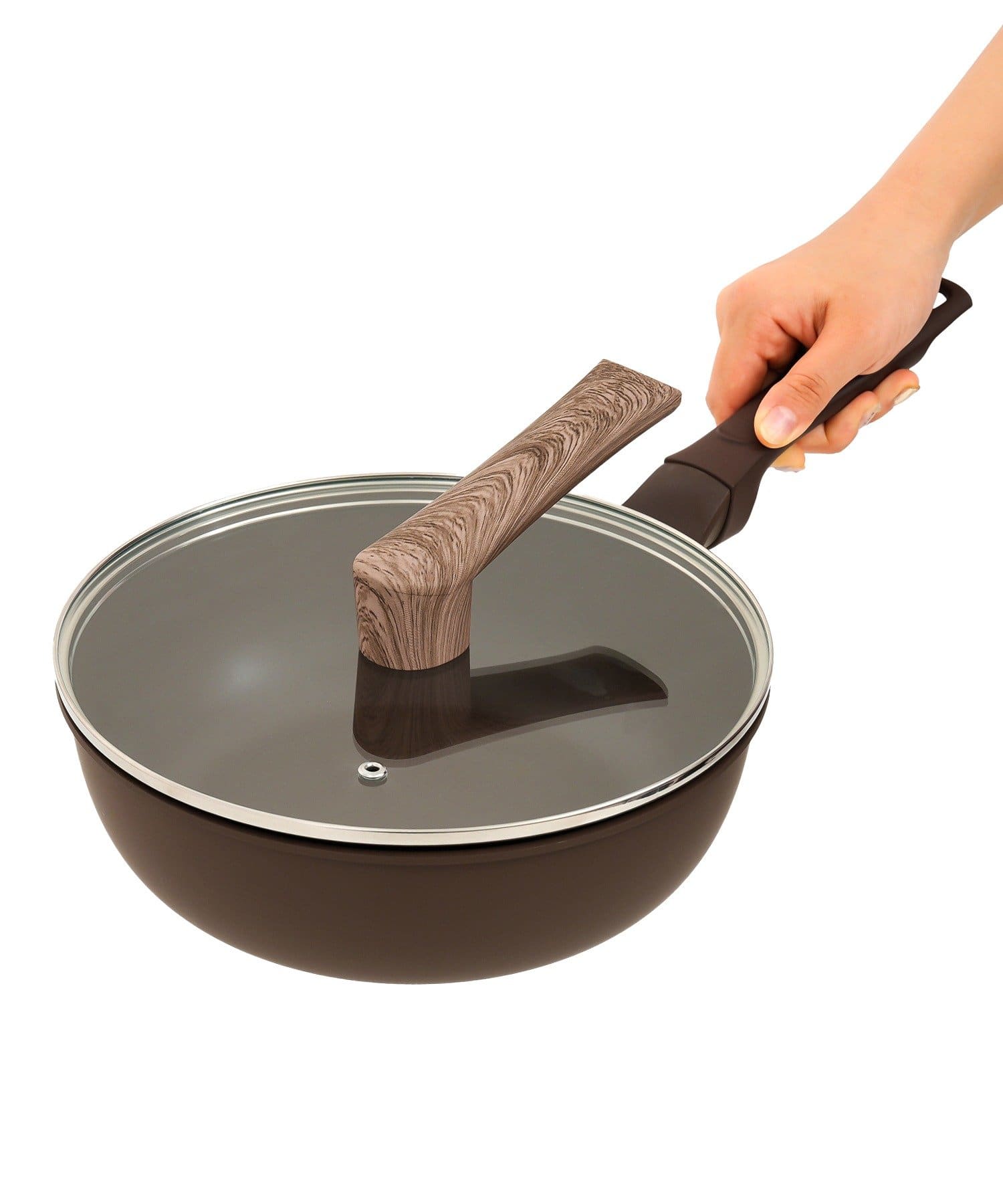 3COINS(スリーコインズ) 軽量フライパン深型：24cm／KITINTO