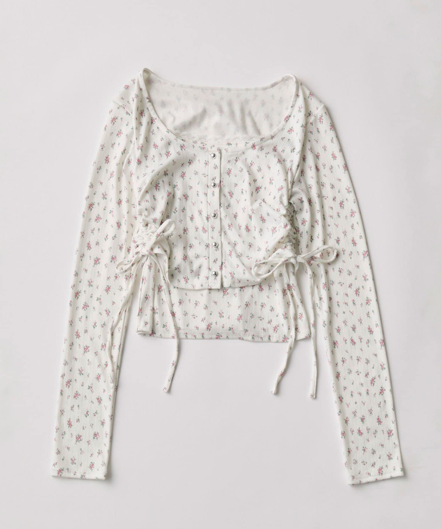 OLIVE des OLIVE(オリーブ デ オリーブ) カーデレイヤードトップス