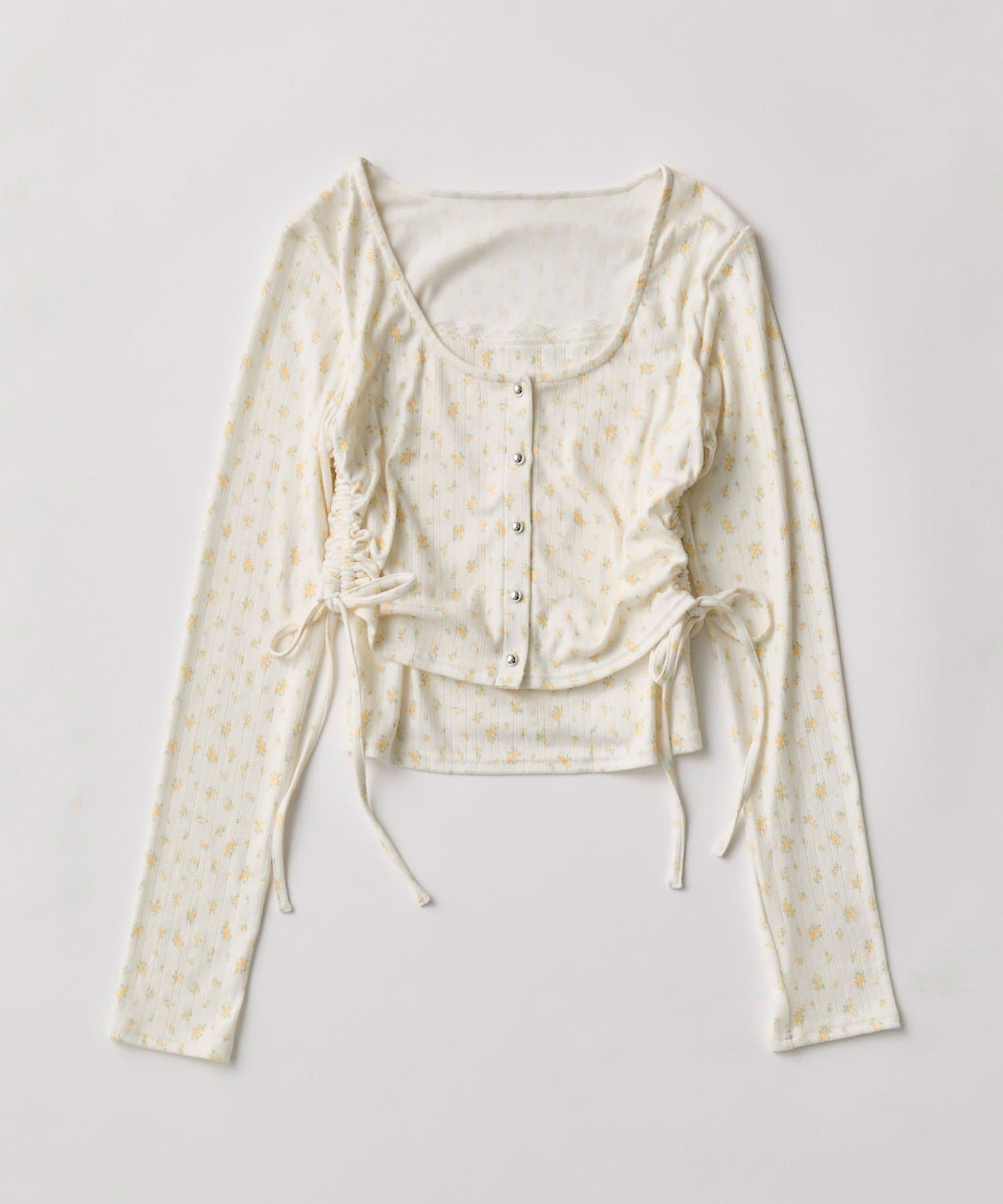 OLIVE des OLIVE(オリーブ デ オリーブ) カーデレイヤードトップス