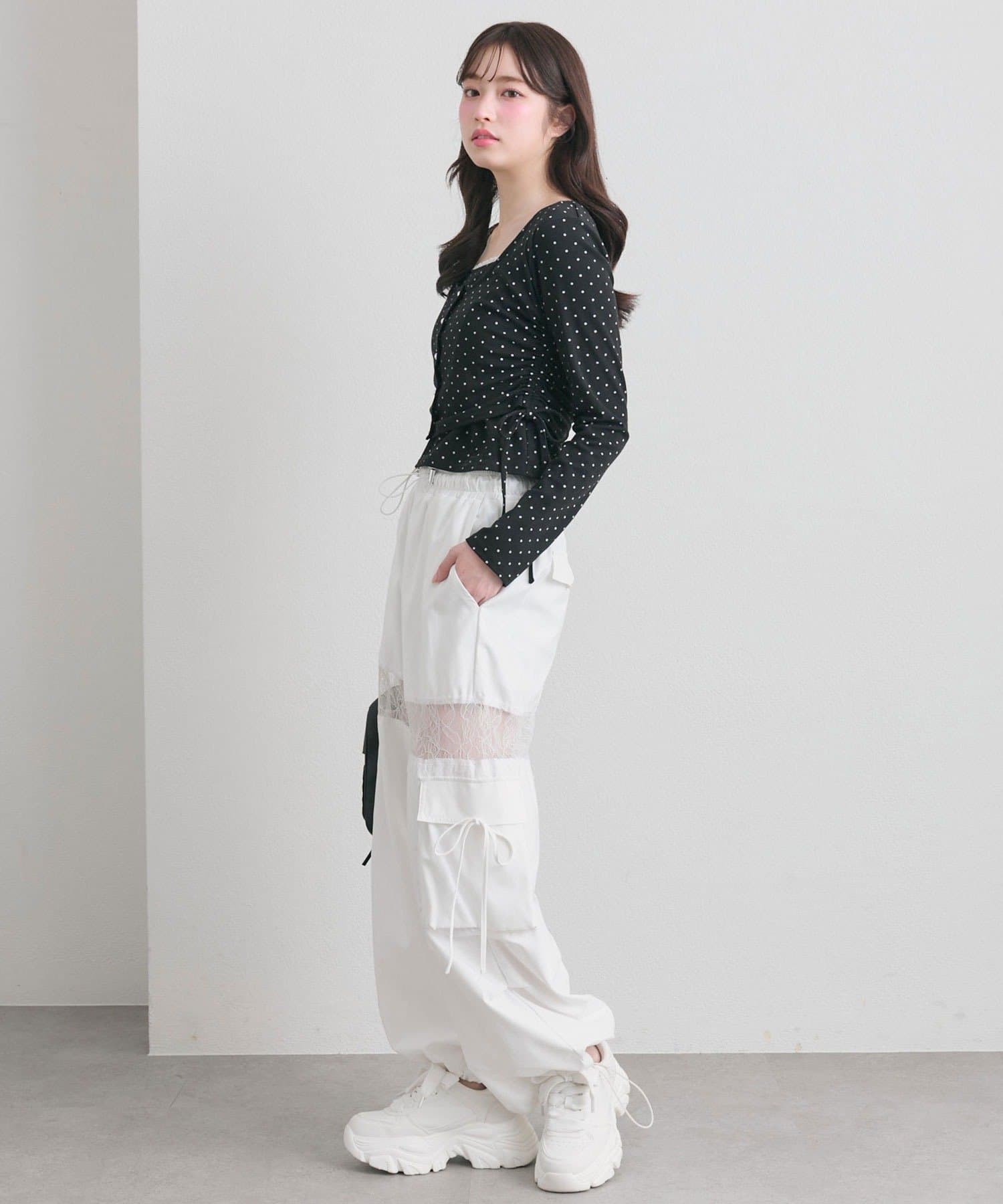 OLIVE des OLIVE(オリーブ デ オリーブ) カーデレイヤードトップス