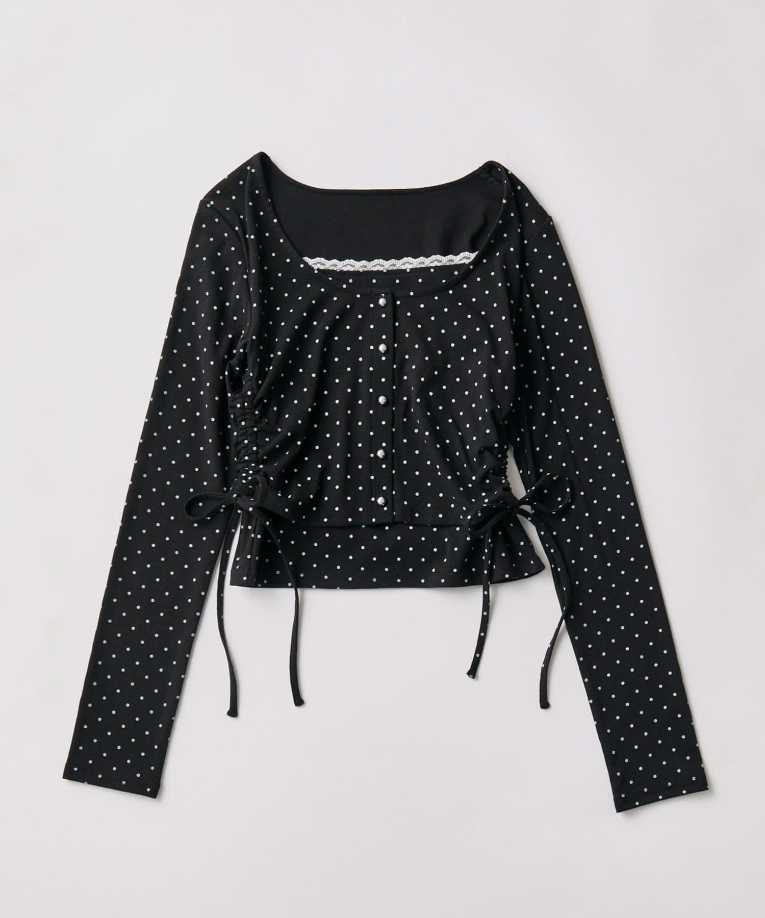 OLIVE des OLIVE(オリーブ デ オリーブ) カーデレイヤードトップス