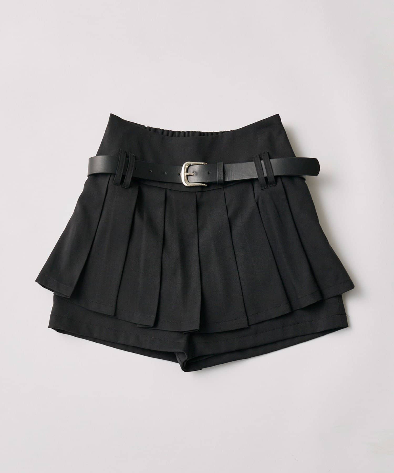 OLIVE des OLIVE(オリーブ デ オリーブ) ベルト付きプリーツスカパン