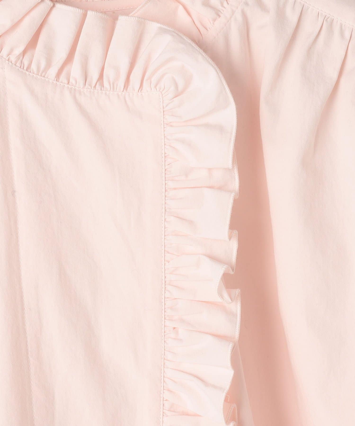 NOLLEY'S(ノーリーズ) ウォッシャブルORGANICコットンフリルシャツブラウス