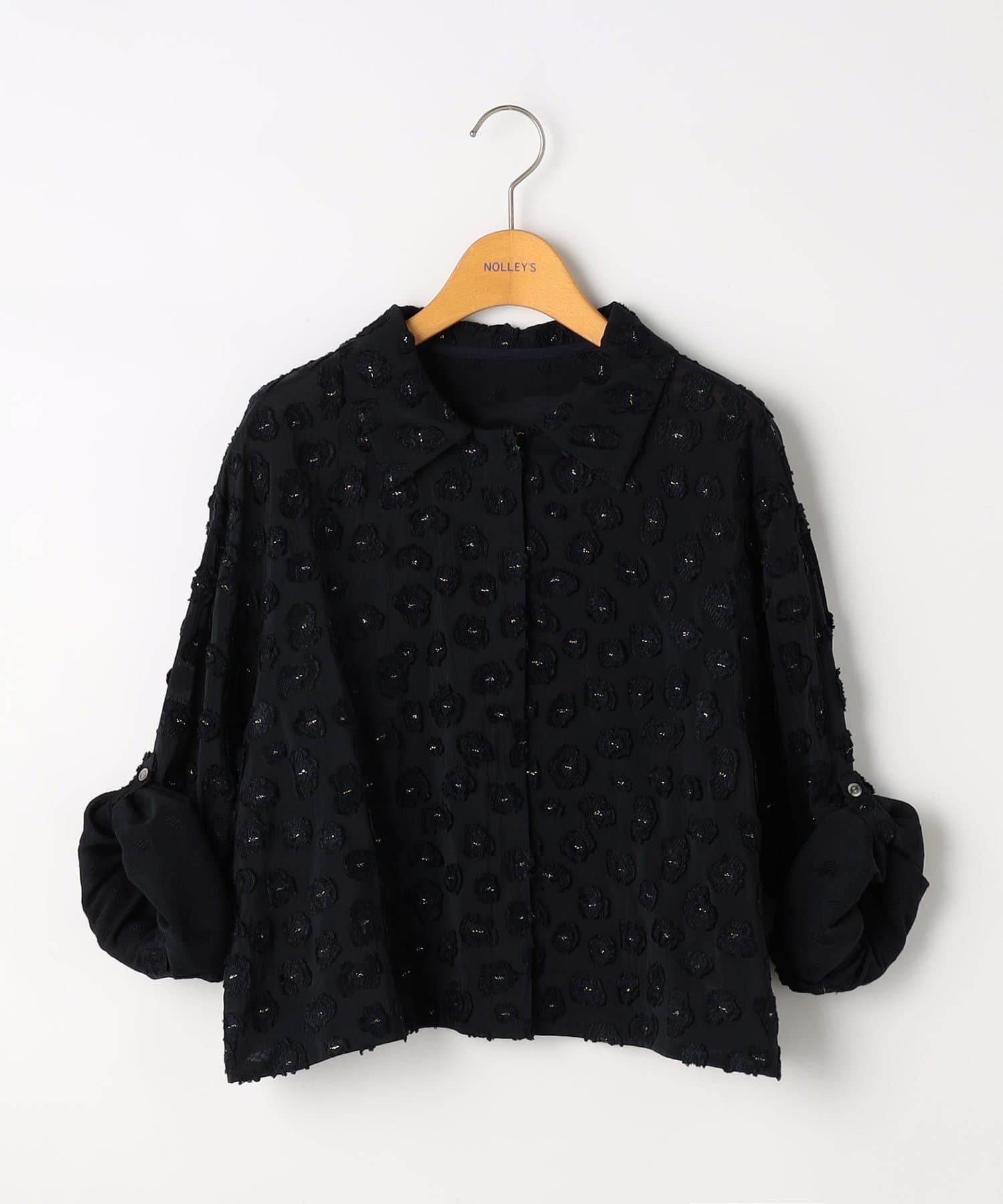 NOLLEY'S(ノーリーズ) 【KIRYU】ウォッシャブル花柄ジャガードシャツ