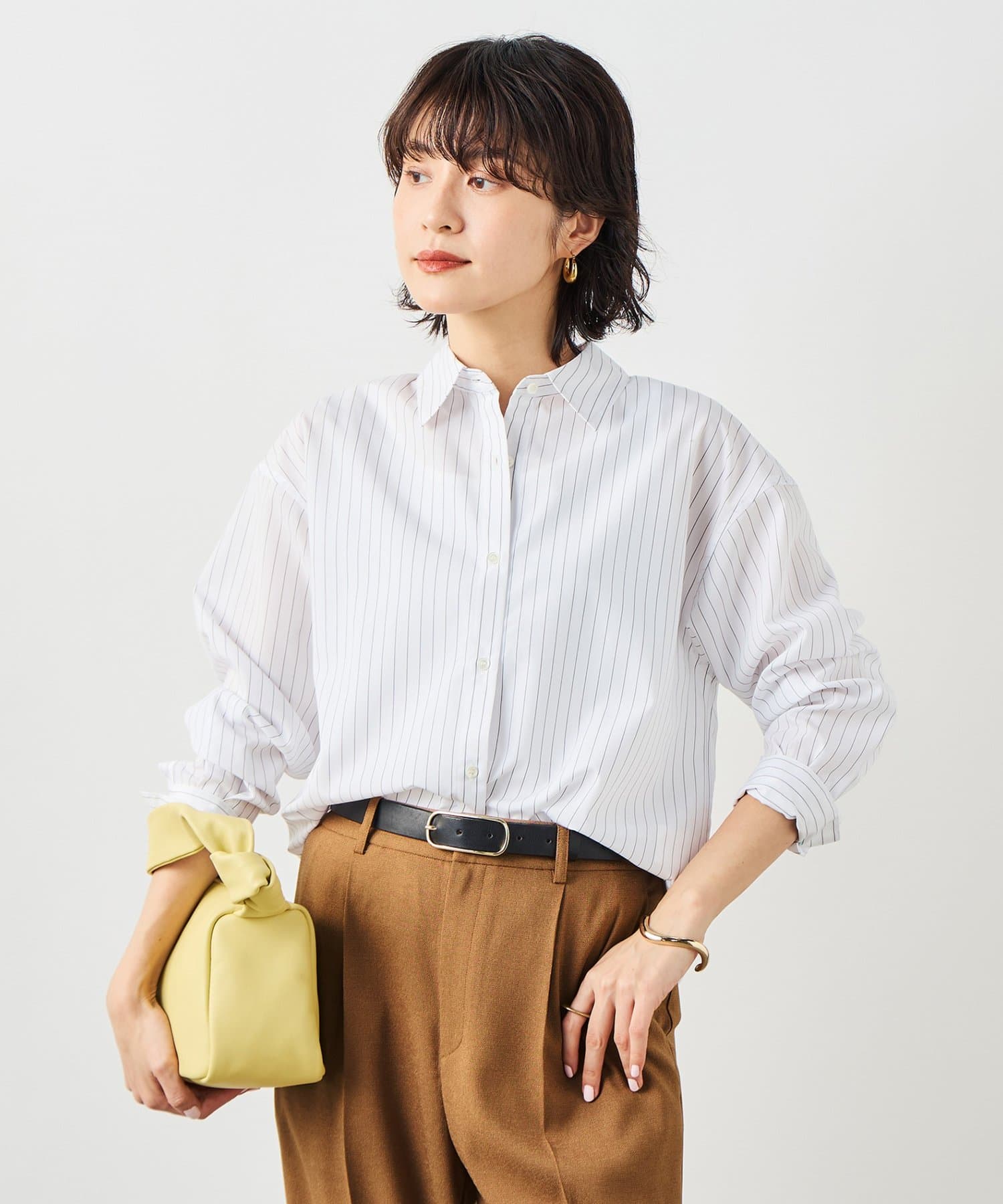 NOLLEY'S(ノーリーズ) ウォッシャブルベーシックシャツ