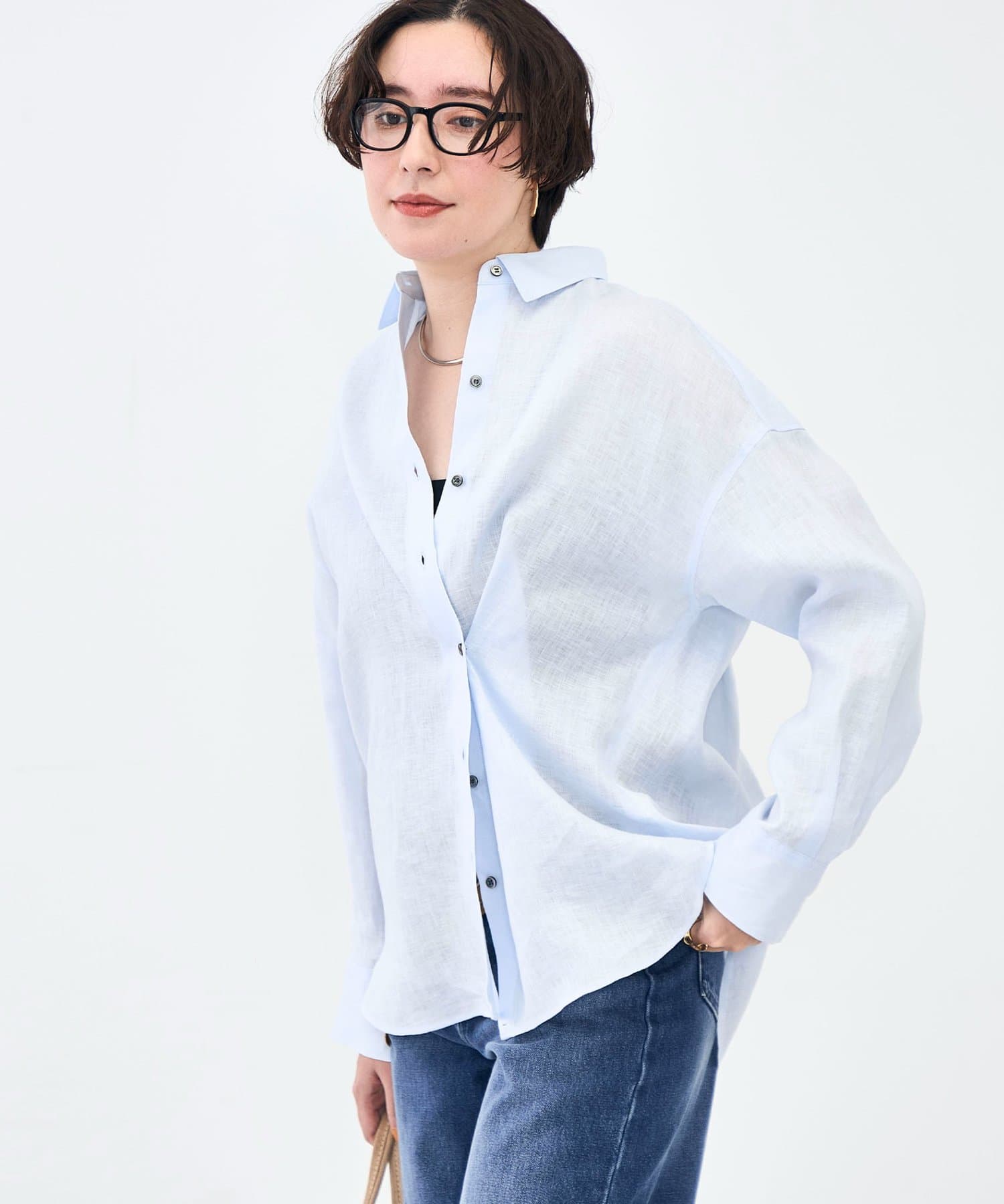 NOLLEY'S(ノーリーズ) MY STANDARD マルチWAYリネンシャツ