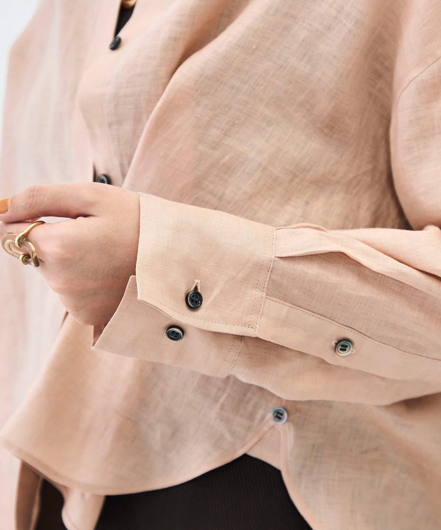 NOLLEY'S(ノーリーズ) MY STANDARD マルチWAYリネンショートシャツ