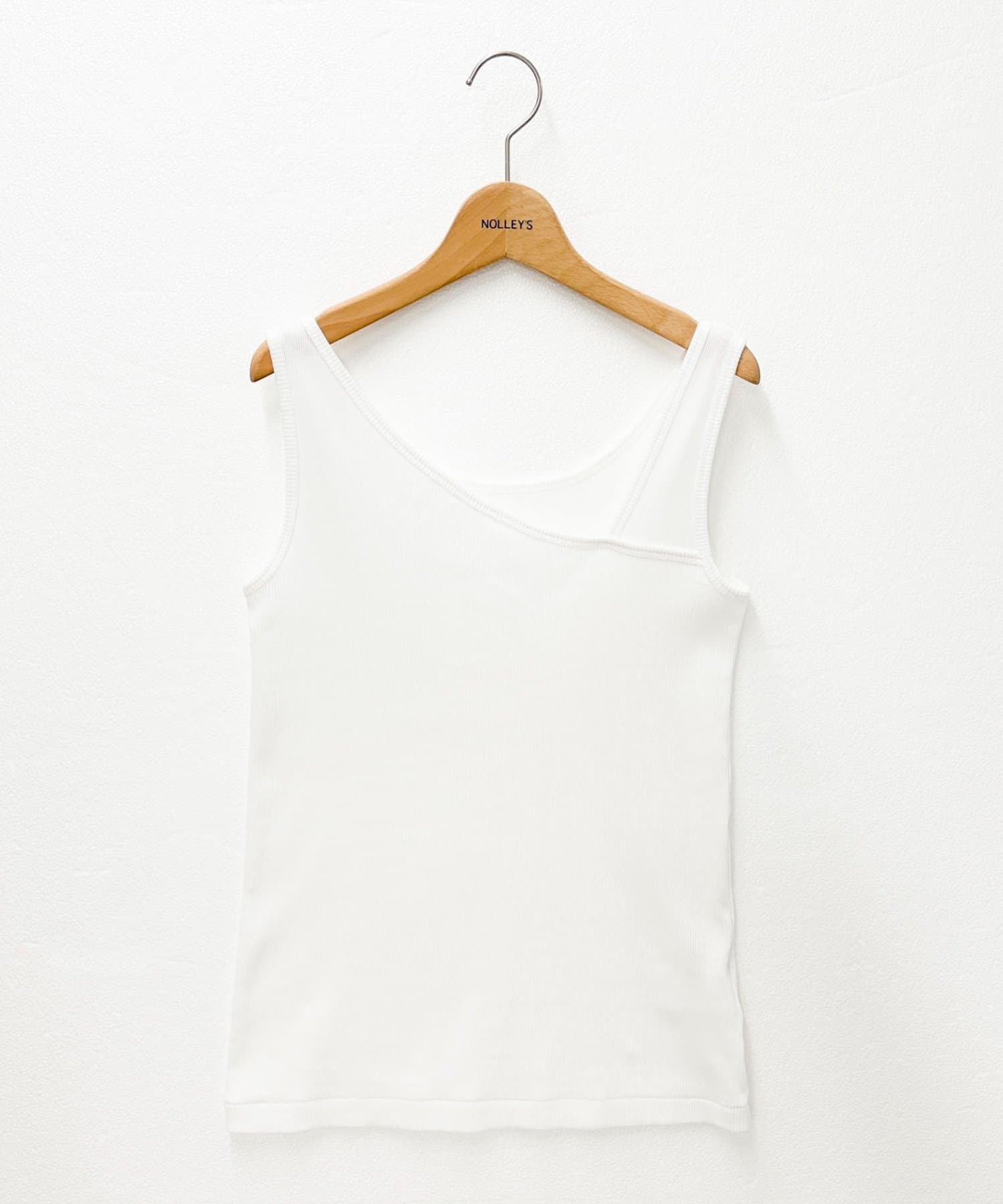 NOLLEY'S(ノーリーズ) ウォッシャブルプレミアムテレコアシメ2WAYタンク