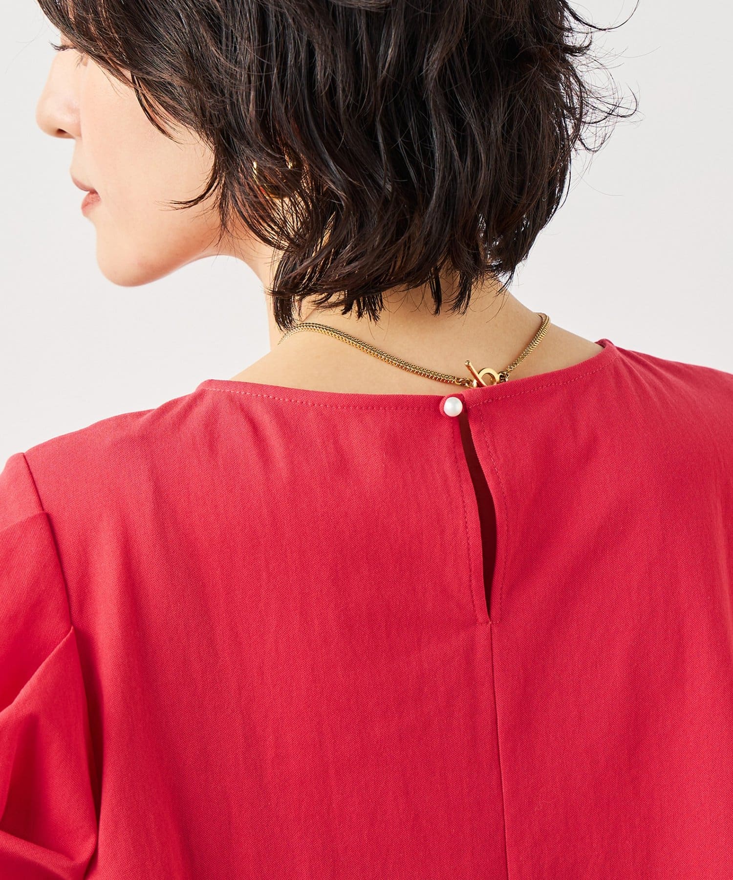 NOLLEY'S(ノーリーズ) ウォッシャブルサラドラトリコットペプラムブラウス