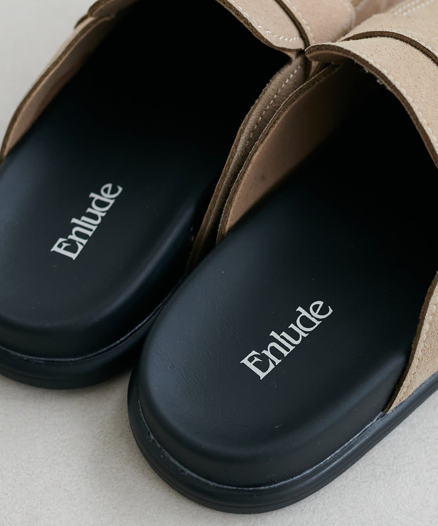DISCOAT(ディスコート) 【Enlude】スエードローファーミュール