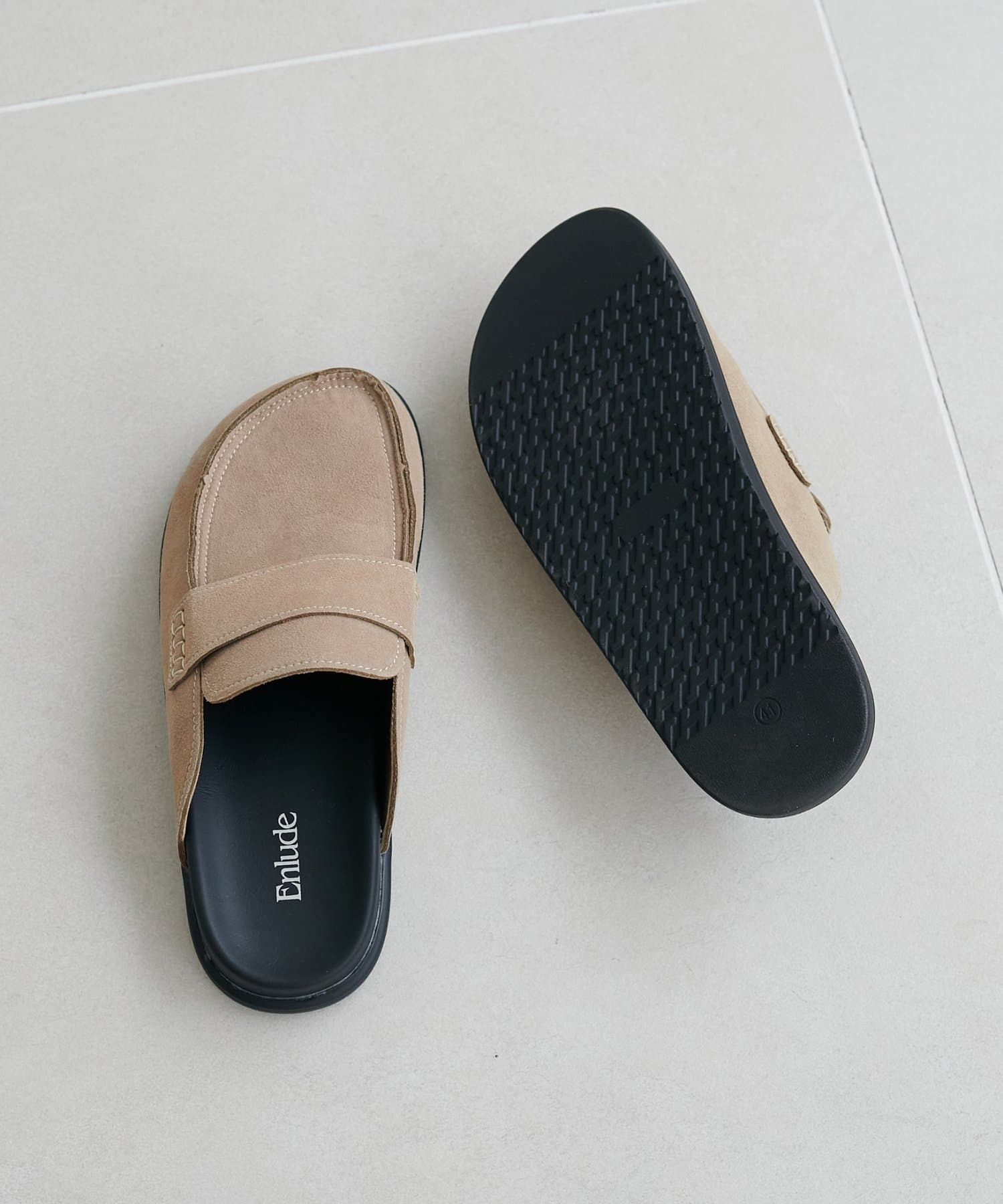 DISCOAT(ディスコート) 【Enlude】スエードローファーミュール