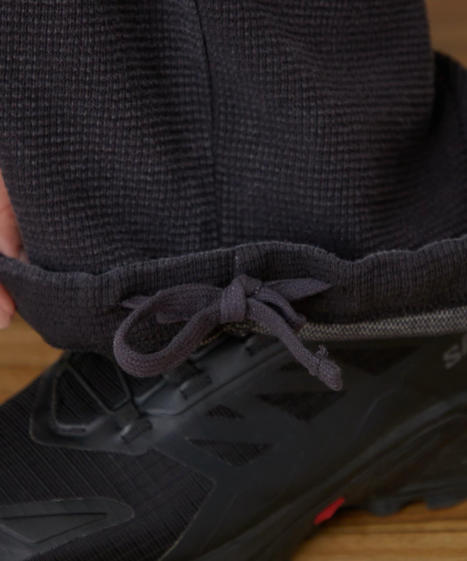 CIAOPANIC TYPY(チャオパニックティピー) 【UNISEX】【シルエット調整可】ピグメント加工ワッフルイージーパンツ/WEB限定カラーあり