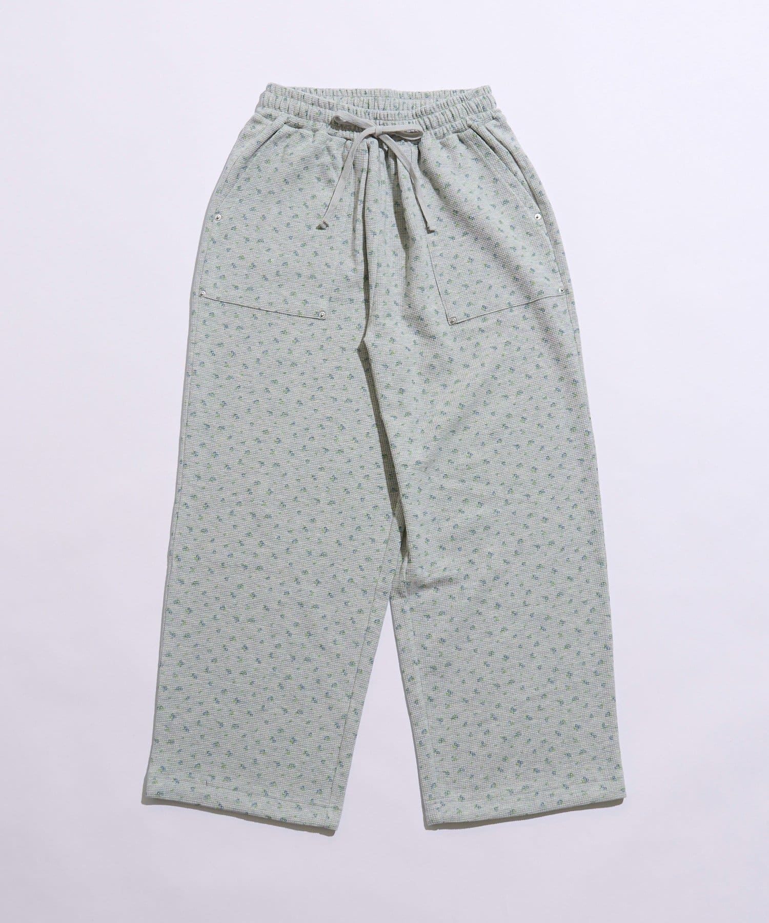 CIAOPANIC TYPY(チャオパニックティピー) 【UNISEX】【シルエット調整可】ピグメント加工ワッフルイージーパンツ/WEB限定カラーあり