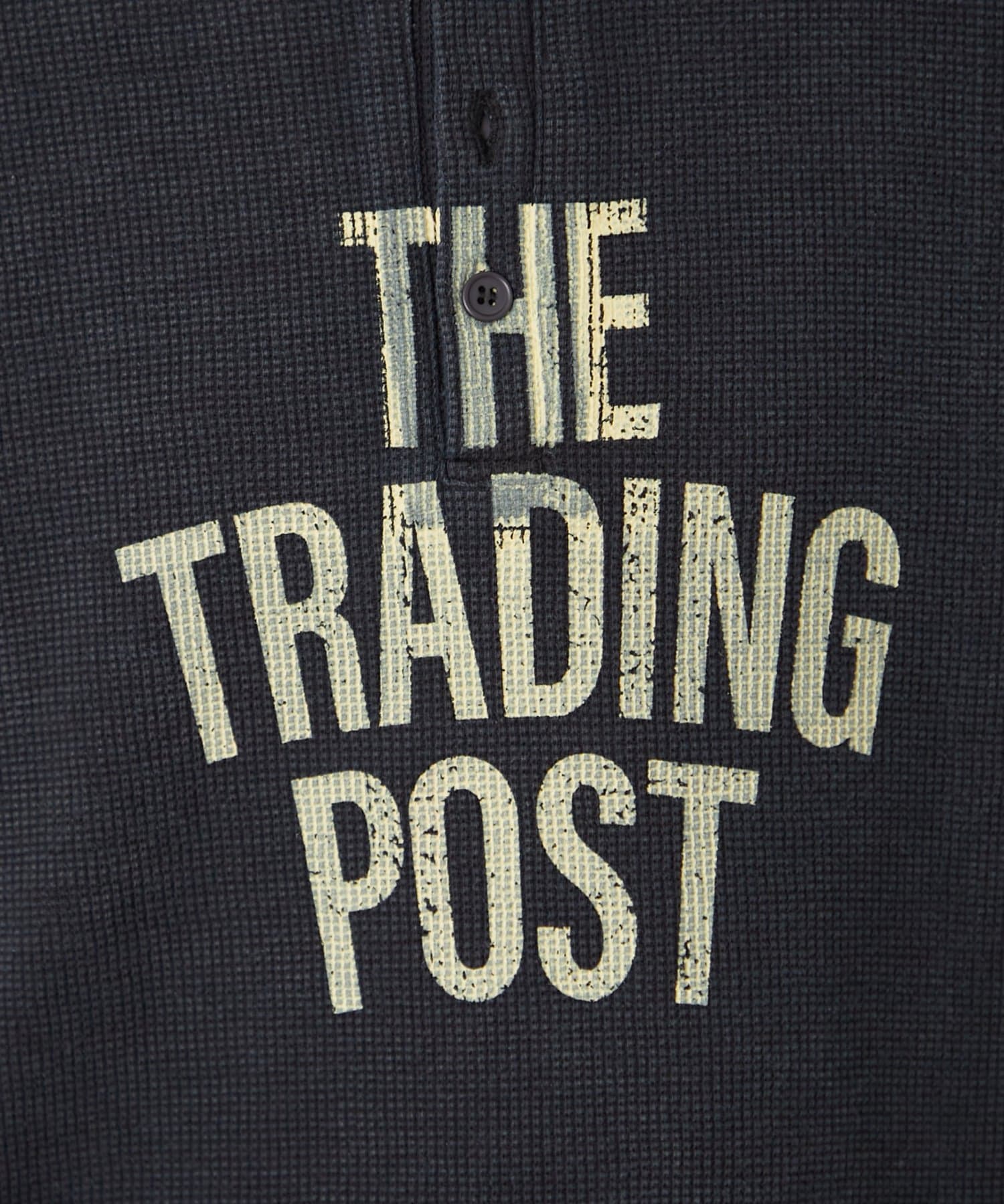 CIAOPANIC TYPY(チャオパニックティピー) 【UNISEX】ピグメント加工ラグランワッフルヘンリーTEE