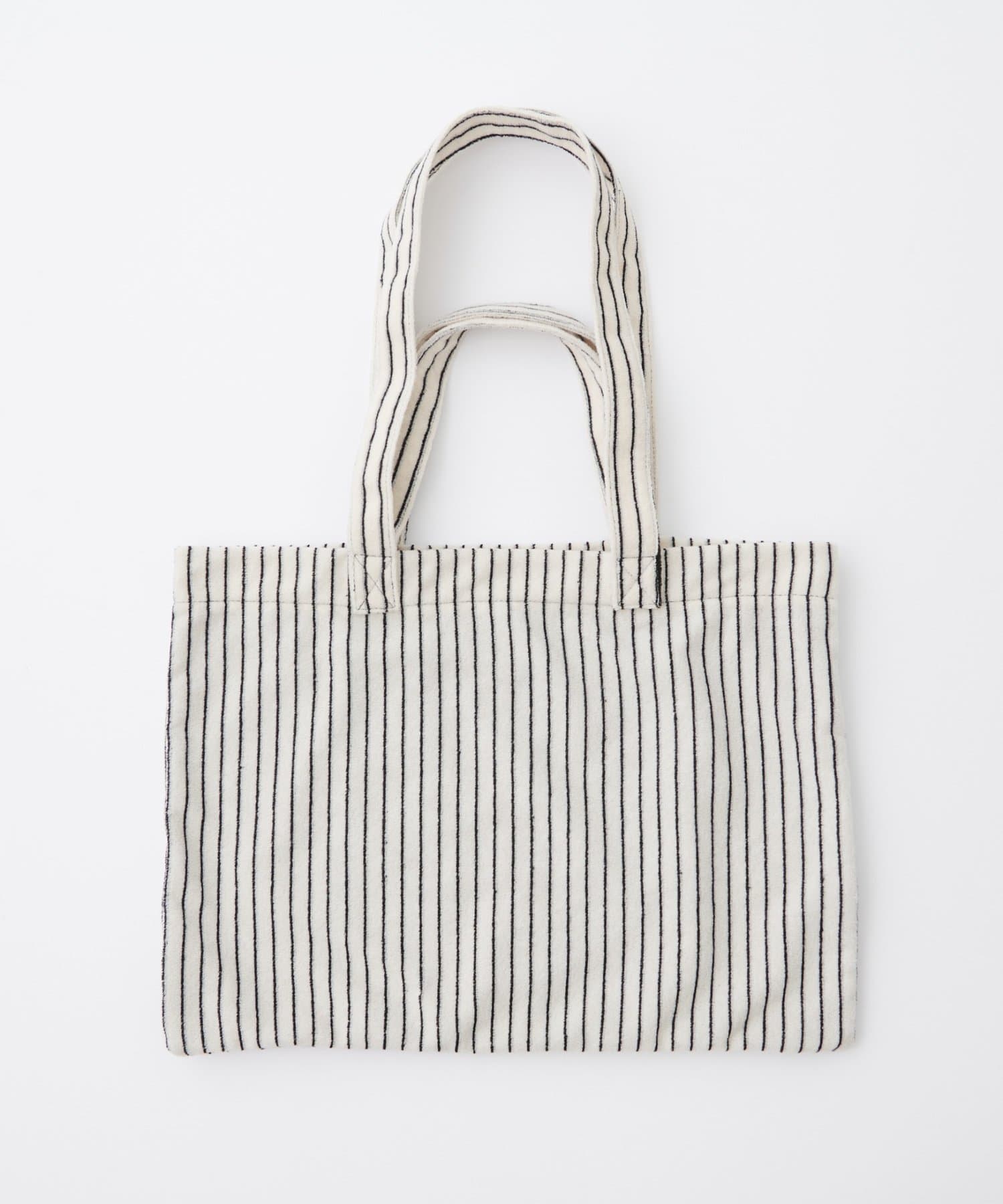 DISCOAT(ディスコート) 【コーデの主役に♪】パイルストライプトートバッグ《詳細動画あり》