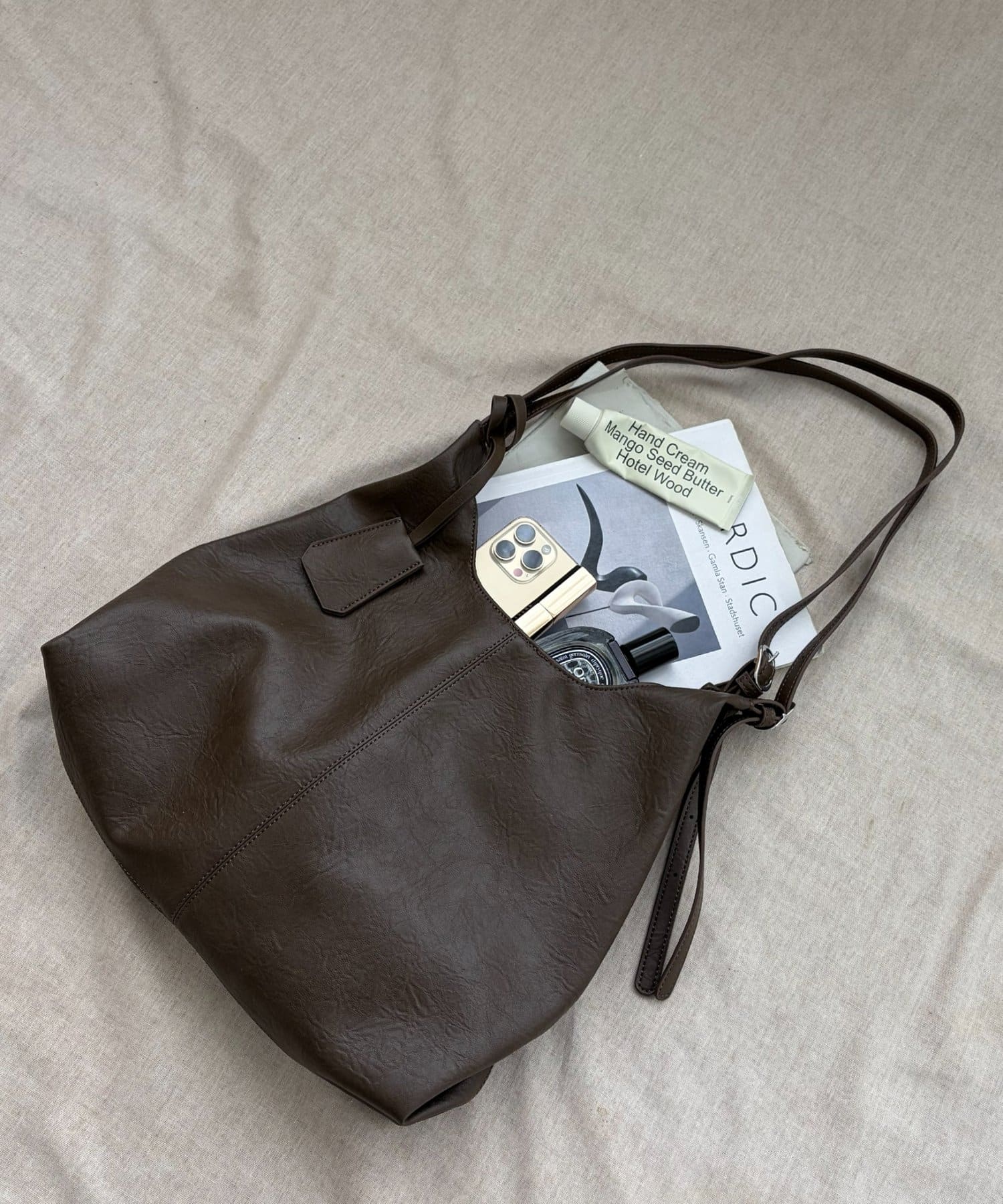 DISCOAT(ディスコート) ロングハンドルショルダートートバッグ