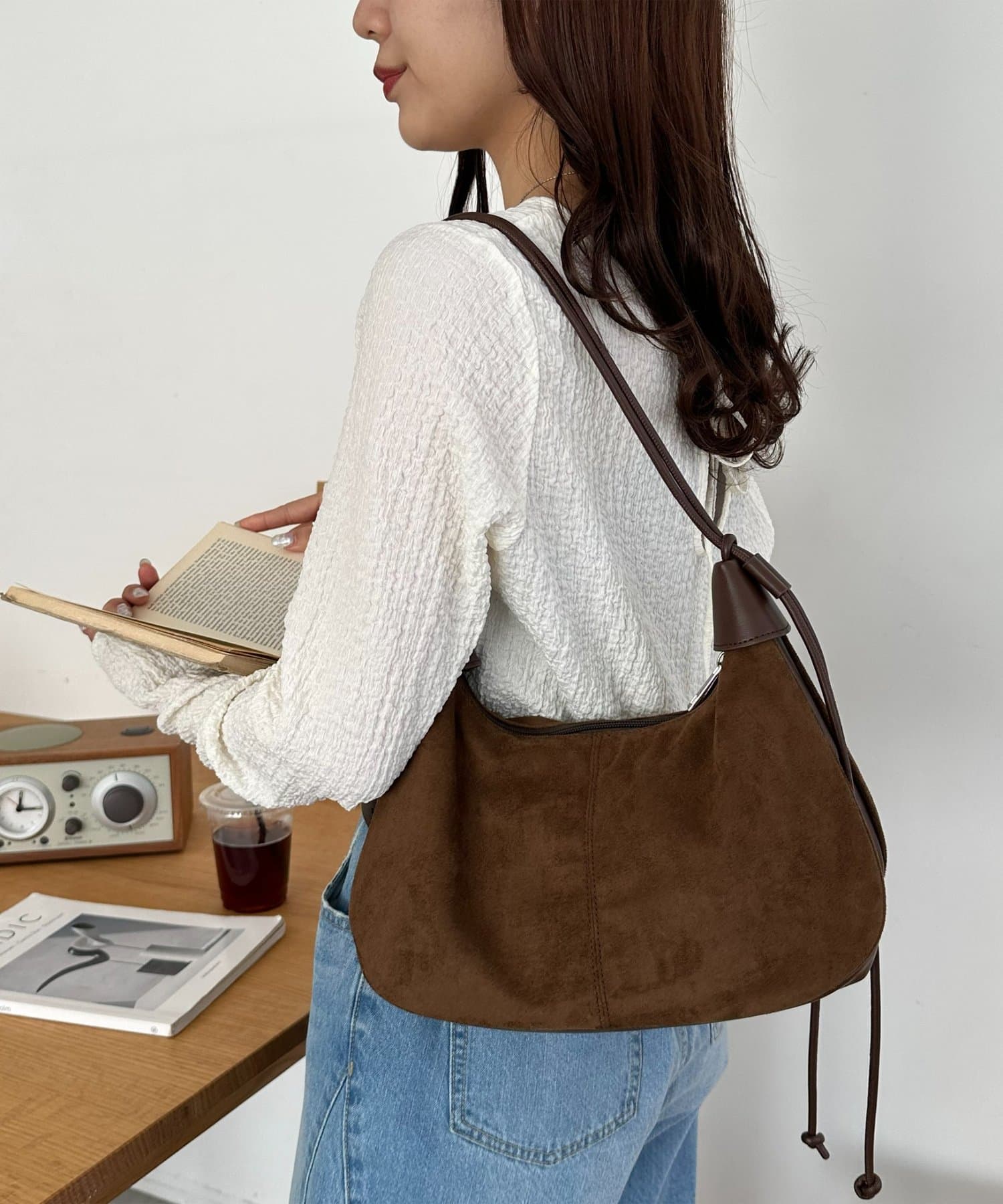 DISCOAT(ディスコート) 2WAYタックコンビショルダーバッグ