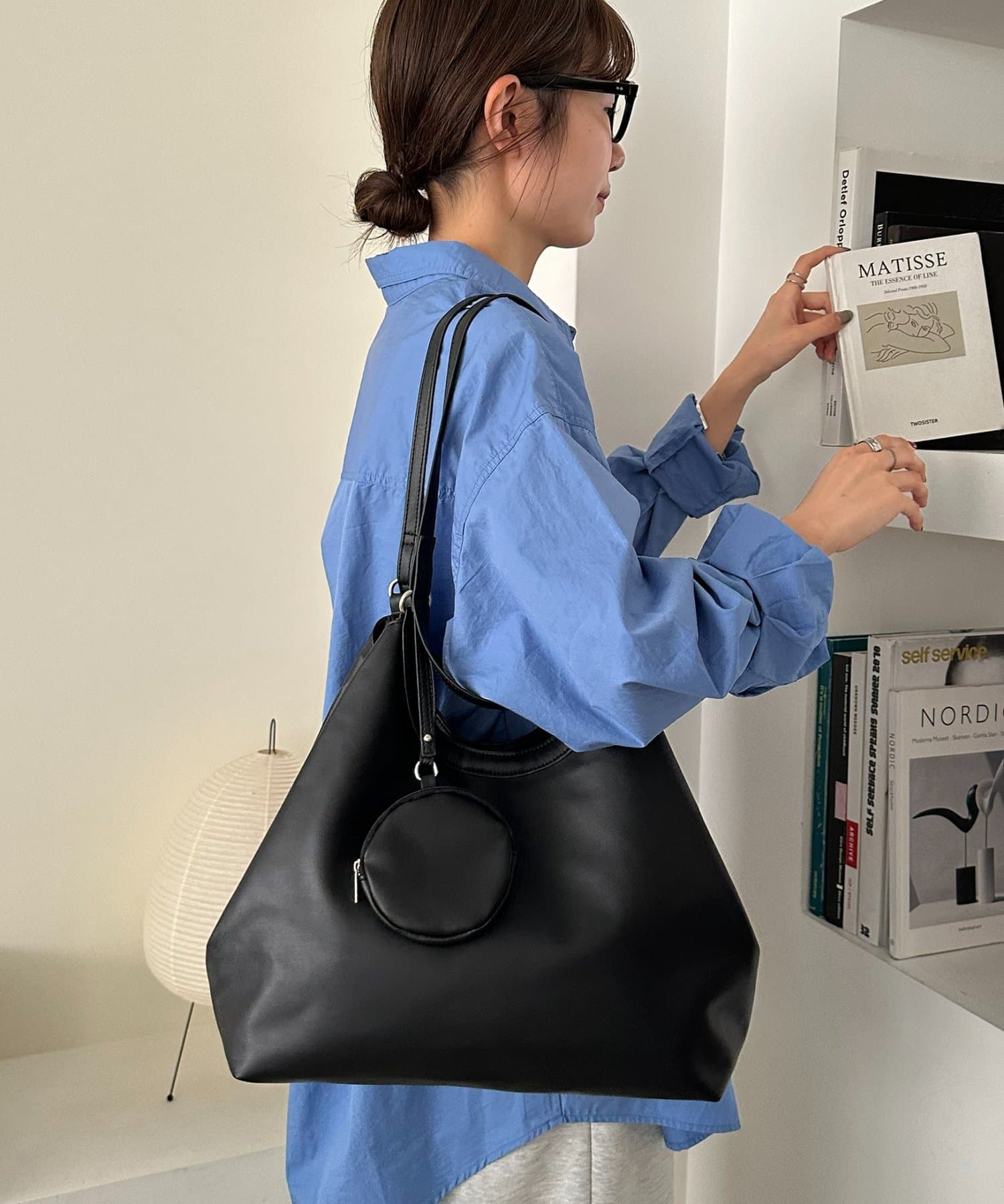 DISCOAT(ディスコート) 2WAYハンドルコンビトートバッグ《詳細動画あり》