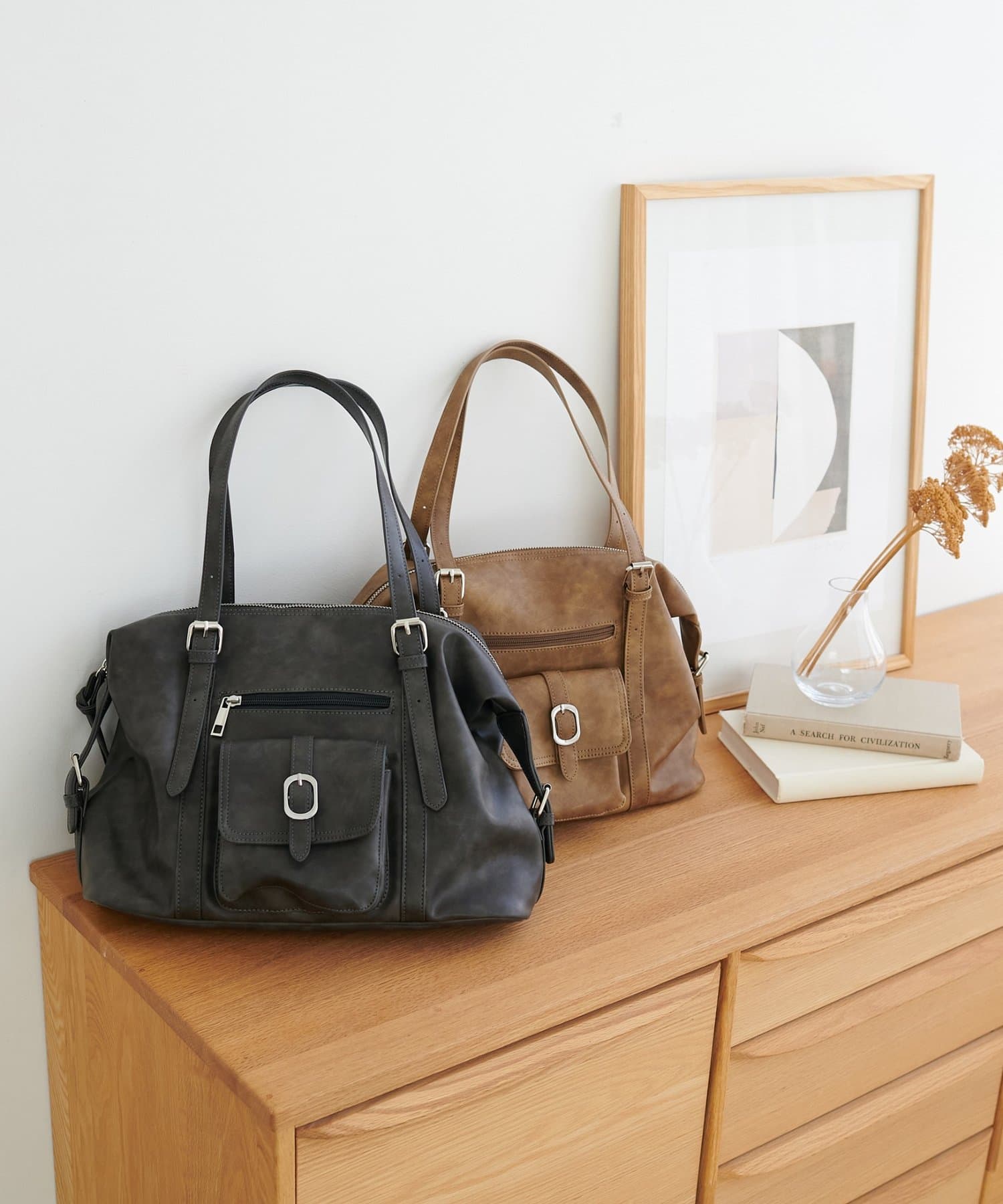 DISCOAT(ディスコート) 【6ポケット/大容量◎】アウトポケットソフトボストン